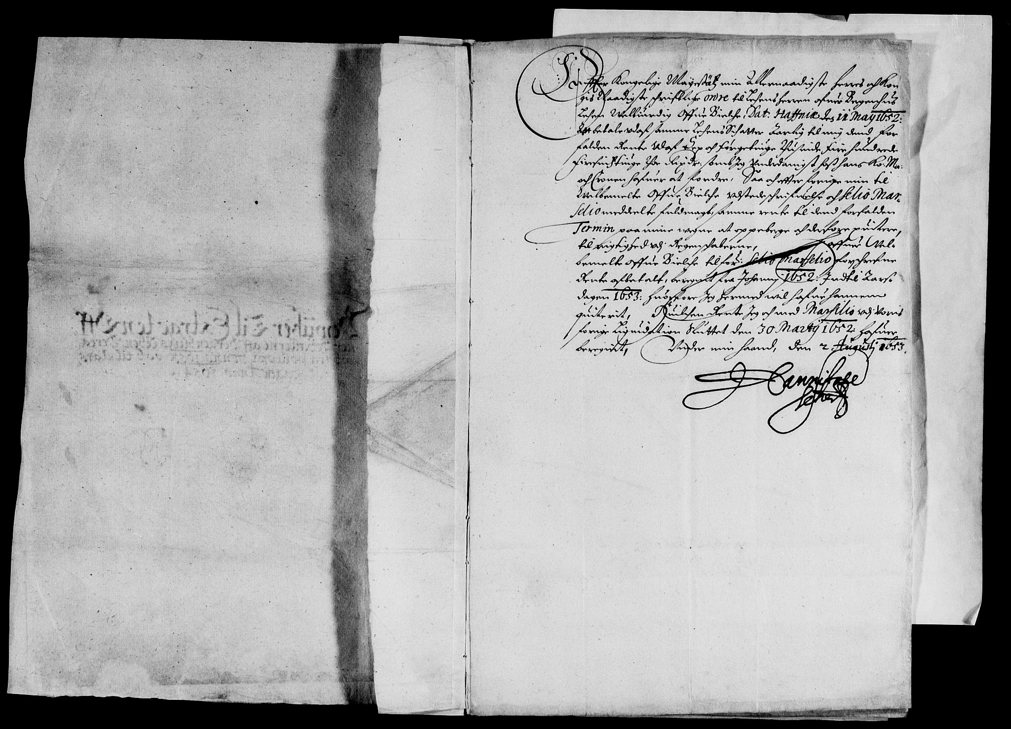 Rentekammeret inntil 1814, Reviderte regnskaper, Lensregnskaper, AV/RA-EA-5023/R/Rb/Rbt/L0127: Bergenhus len, 1650-1655