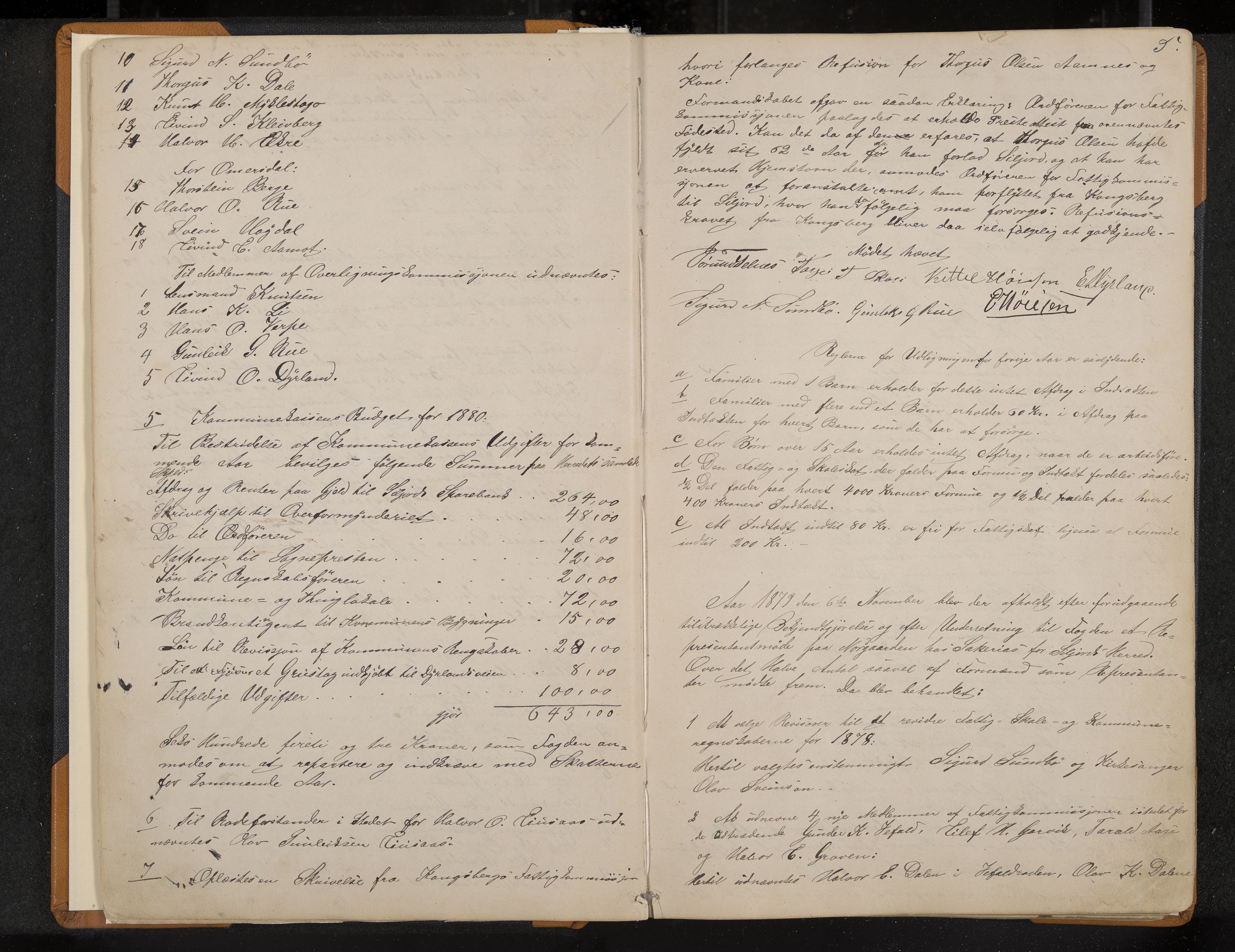 Seljord formannskap og sentraladministrasjon, IKAK/0828021/A/Aa/L0002: Møtebok med register, 1879-1890, s. 5