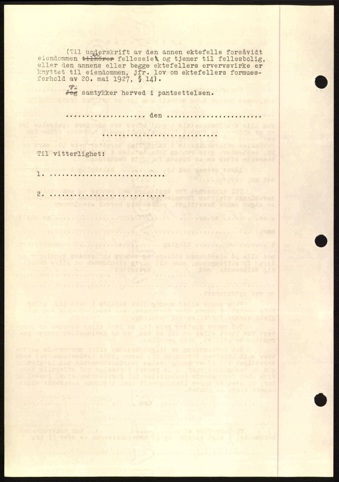 Romsdal sorenskriveri, AV/SAT-A-4149/1/2/2C: Pantebok nr. B2, 1939-1945, Dagboknr: 2047/1939