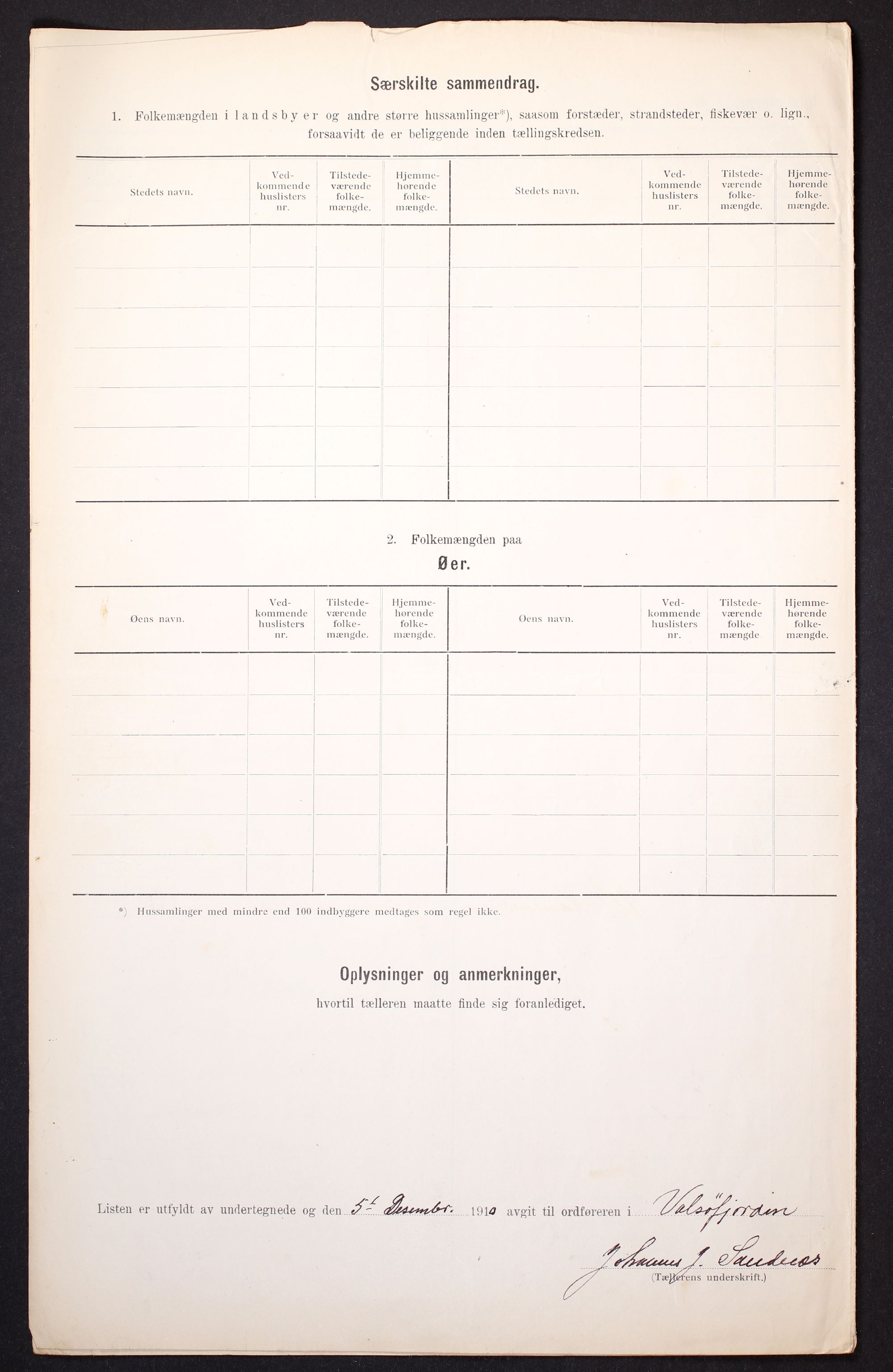 RA, Folketelling 1910 for 1570 Valsøyfjord herred, 1910, s. 9