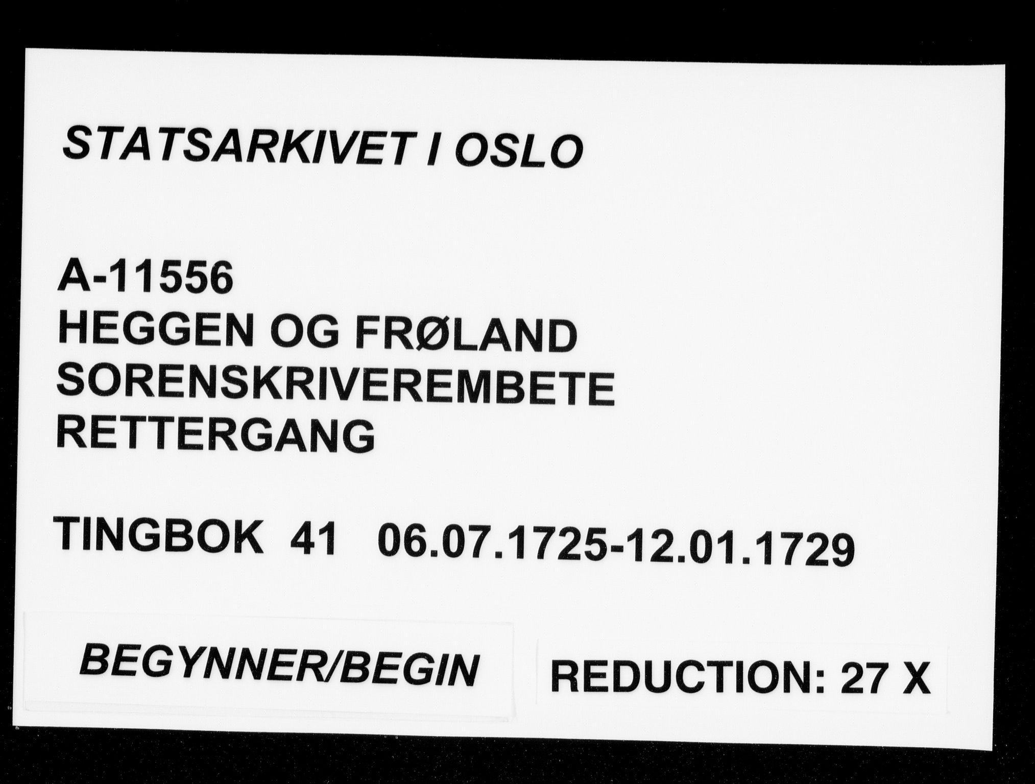 Heggen og Frøland sorenskriveri I, AV/SAO-A-11556/F/Fb/L0041: Tingbok, 1725-1729