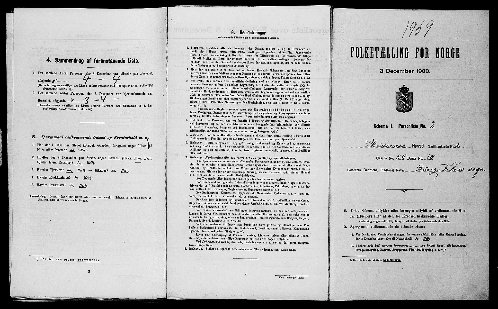 SAST, Folketelling 1900 for 1150 Skudenes herred, 1900, s. 222