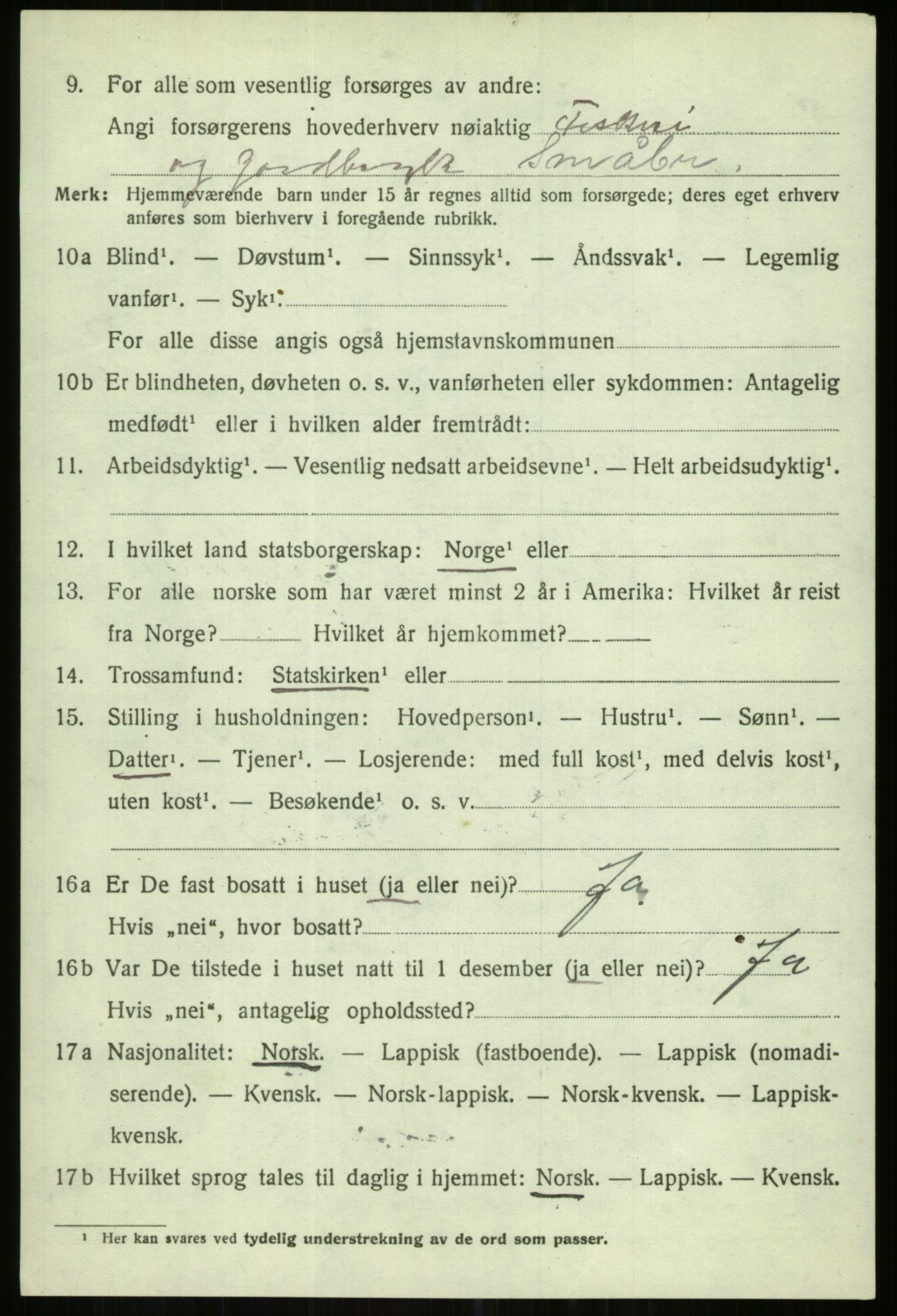 SATØ, Folketelling 1920 for 1936 Karlsøy herred, 1920, s. 2635