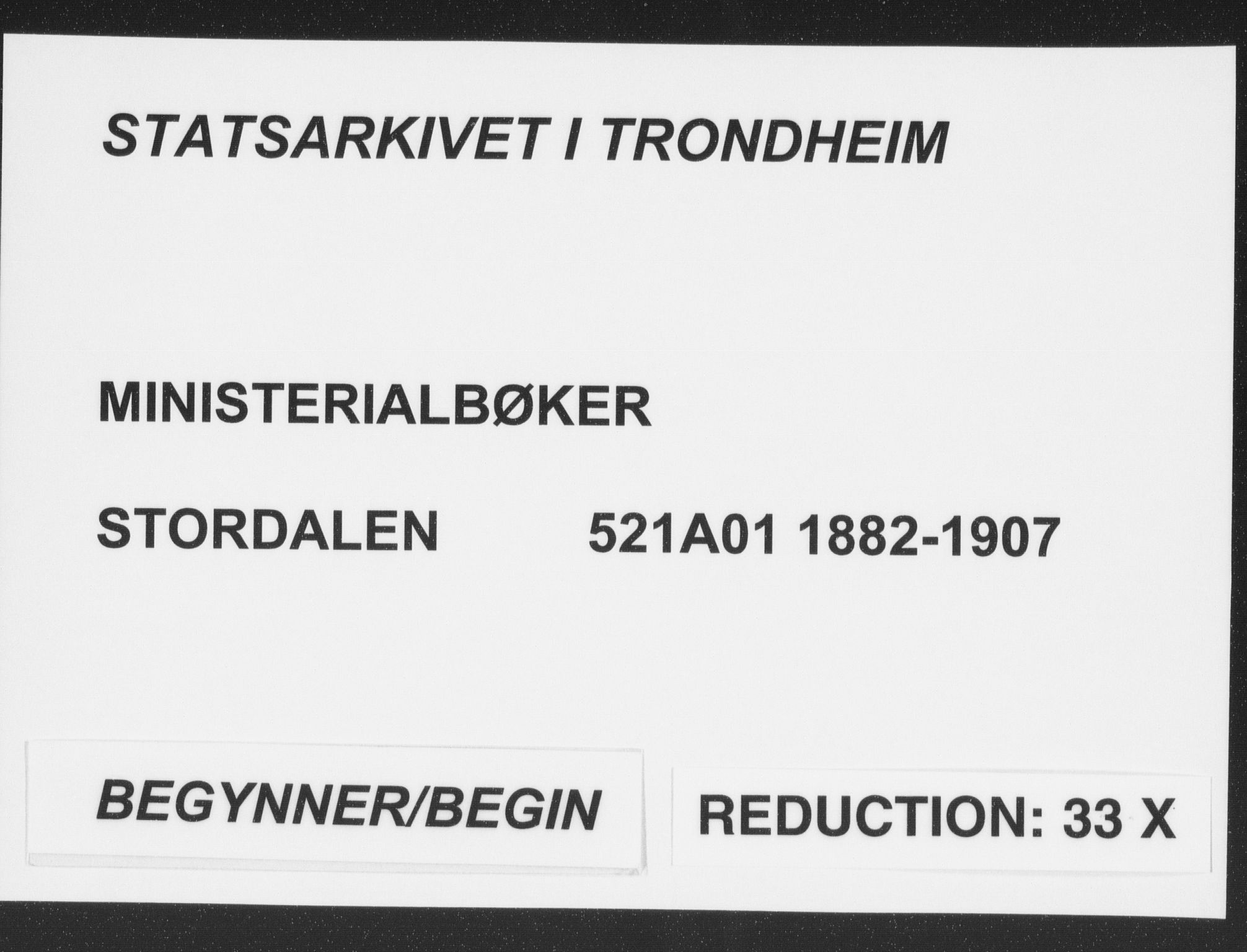 Ministerialprotokoller, klokkerbøker og fødselsregistre - Møre og Romsdal, SAT/A-1454/521/L0299: Ministerialbok nr. 521A01, 1882-1907