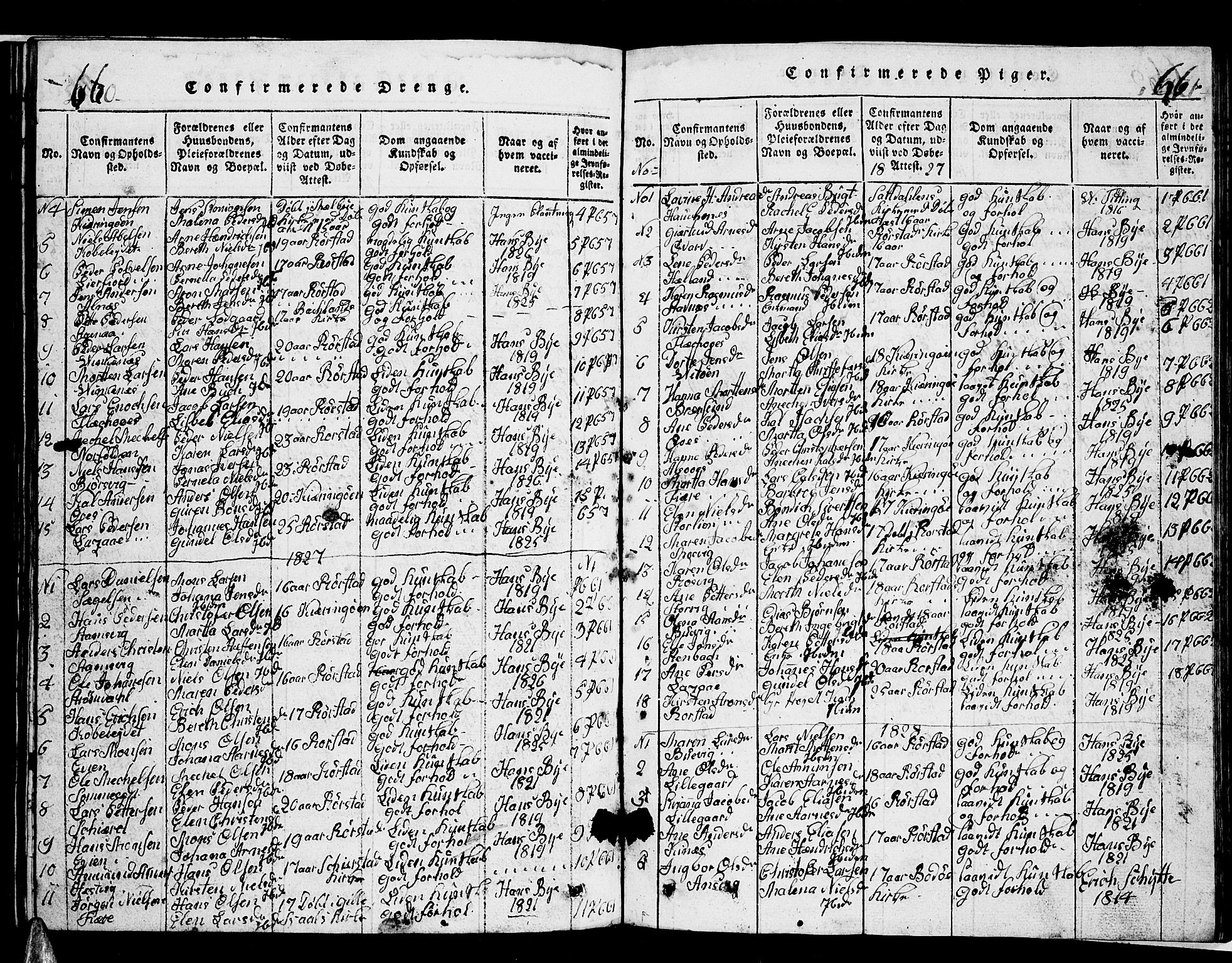 Ministerialprotokoller, klokkerbøker og fødselsregistre - Nordland, SAT/A-1459/853/L0773: Klokkerbok nr. 853C01, 1821-1859, s. 660-661