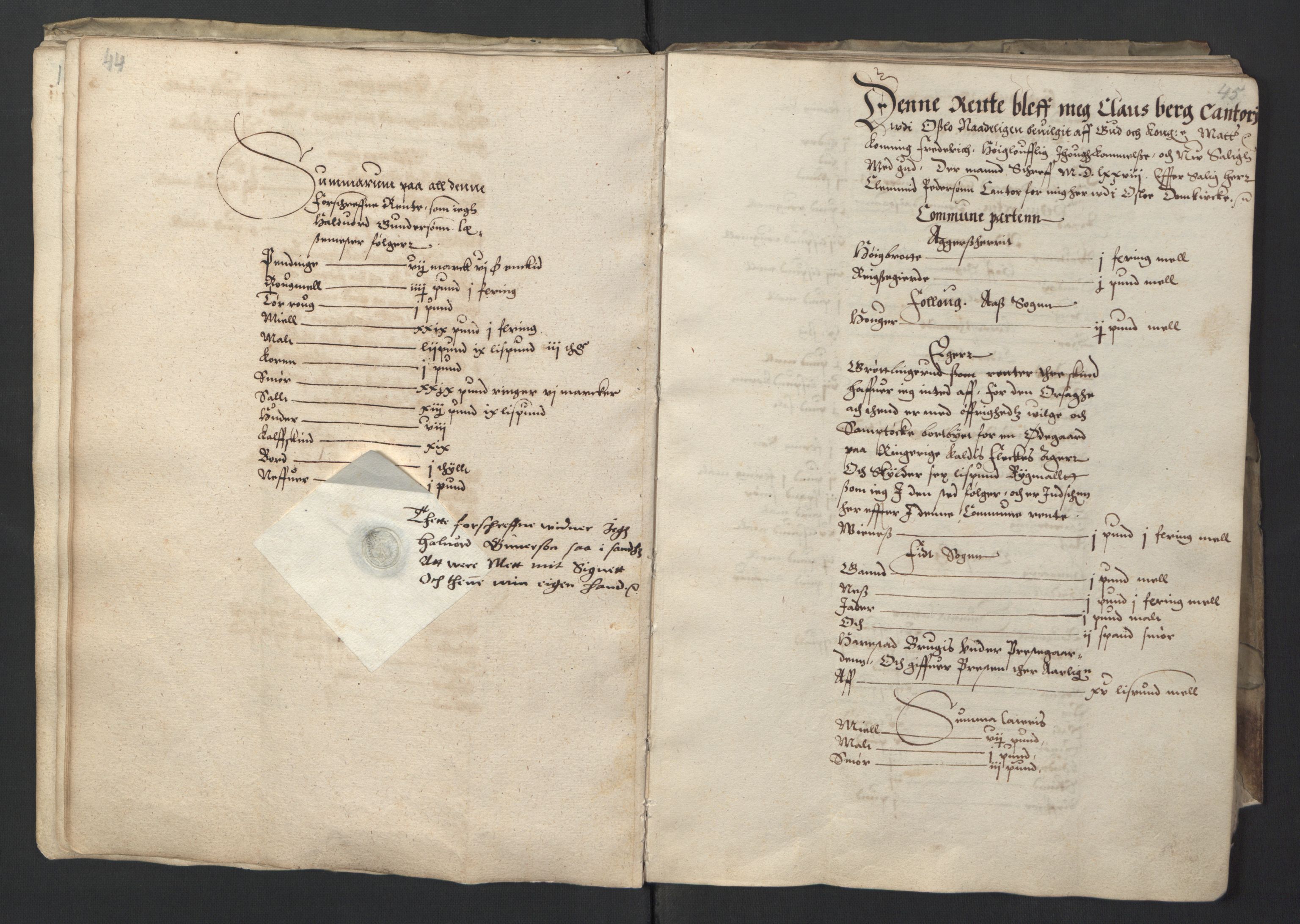 Stattholderembetet 1572-1771, RA/EA-2870/Ek/L0001/0001: Jordebøker før 1624 og til utligning av garnisonsskatt 1624-1626: / Jordebok for Oslo kapitel, 1595, s. 27