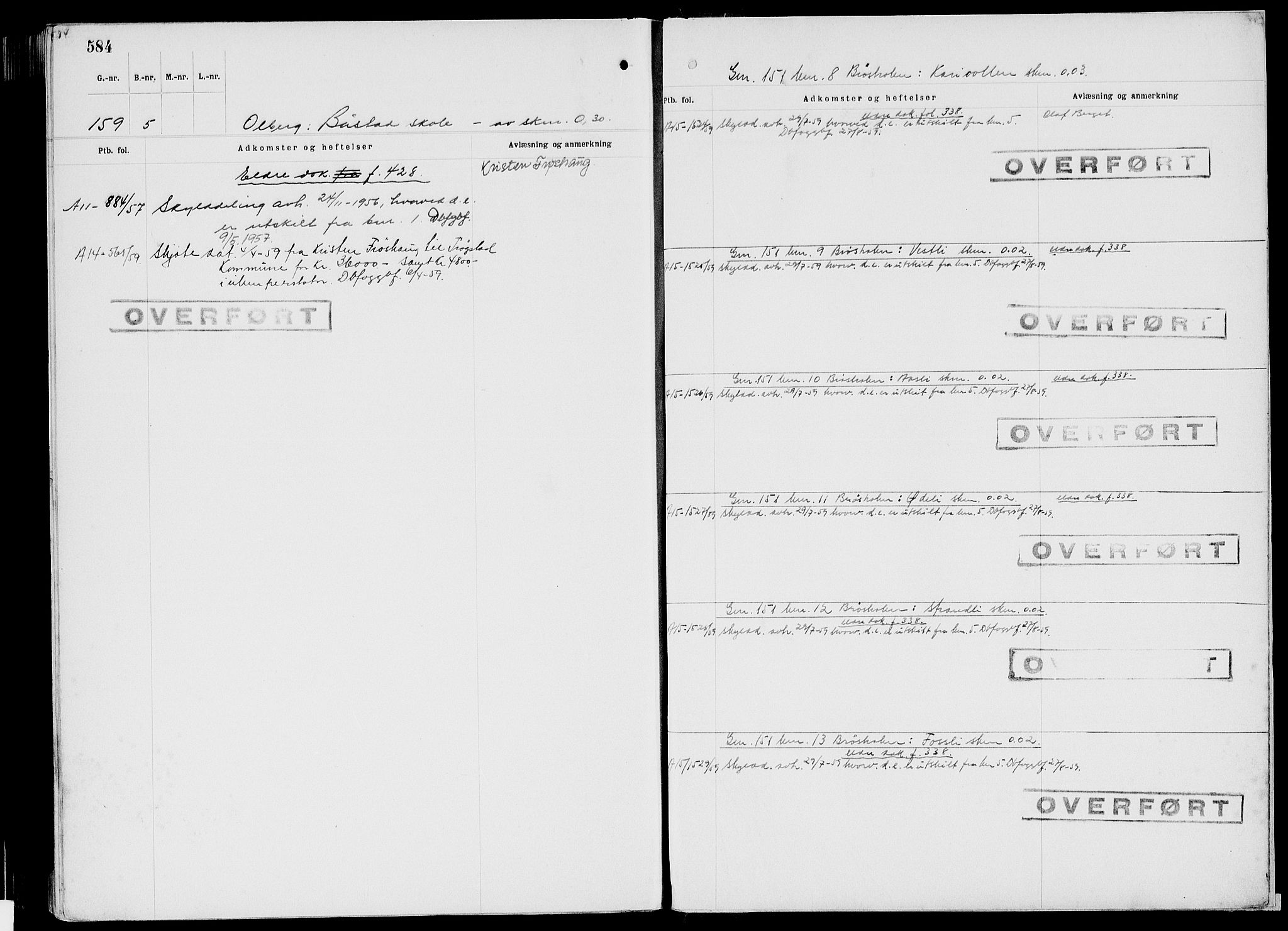 Rakkestad sorenskriveri, SAO/A-10686/G/Ga/Gaf/L0004b: Panteregister nr. VI 4b, 1795-1959, s. 584