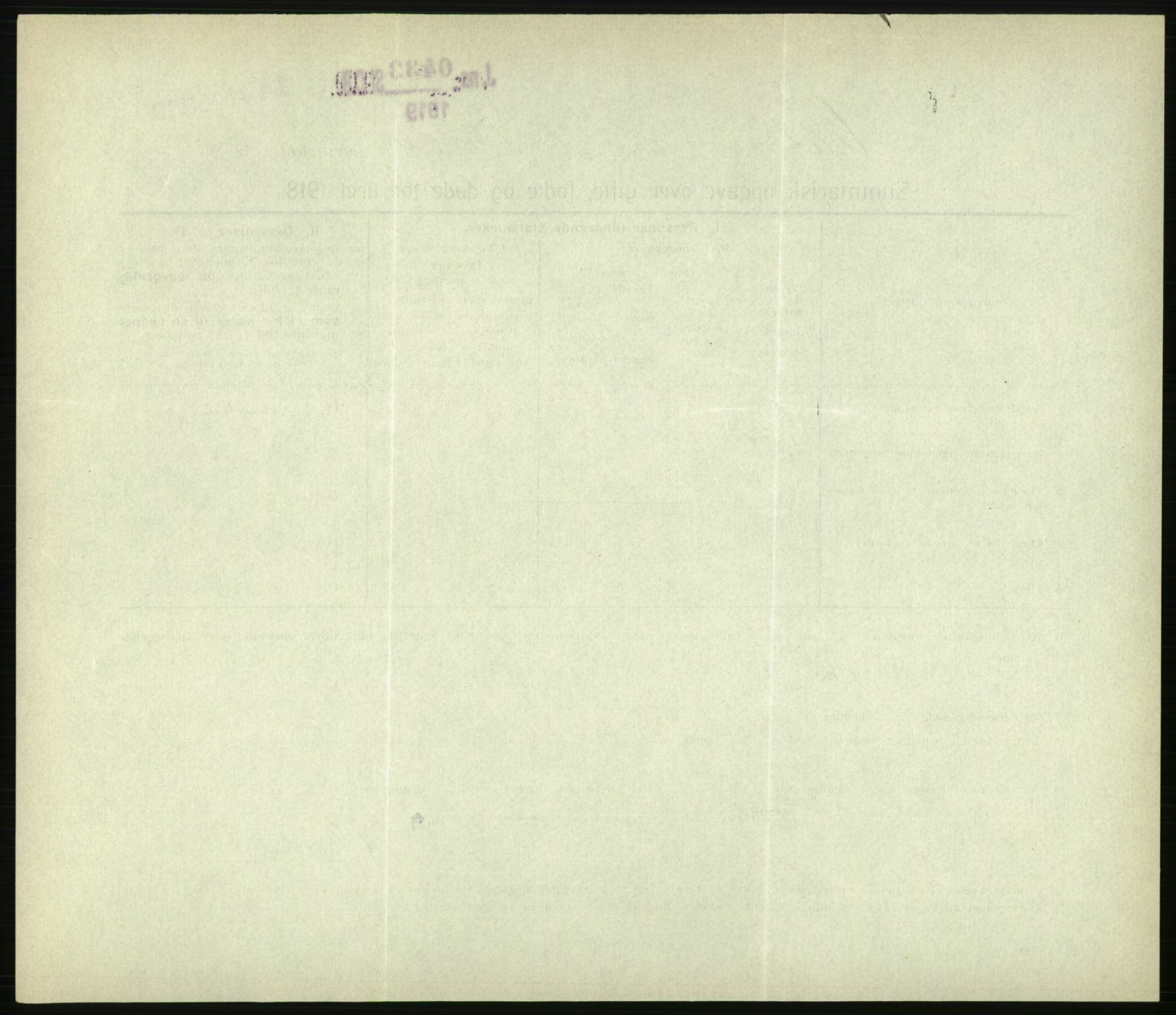 Statistisk sentralbyrå, Sosiodemografiske emner, Befolkning, AV/RA-S-2228/D/Df/Dfb/Dfbh/L0059: Summariske oppgaver over gifte, fødte og døde for hele landet., 1918, s. 1386