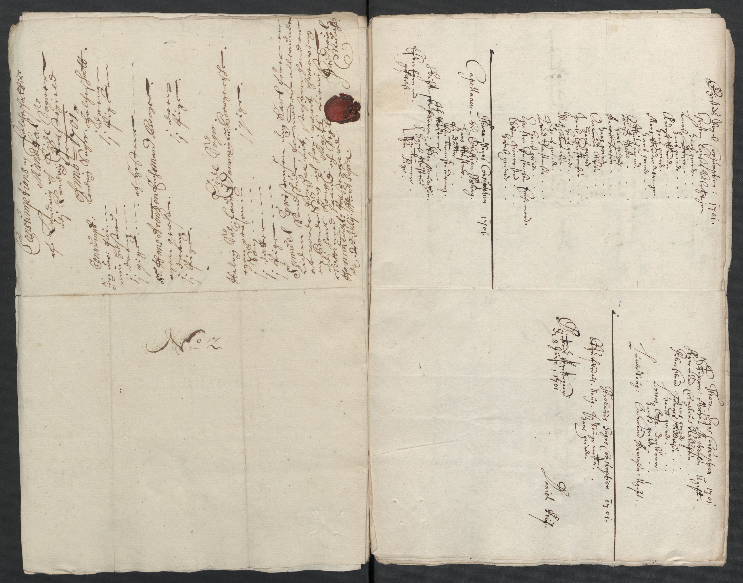Rentekammeret inntil 1814, Reviderte regnskaper, Fogderegnskap, AV/RA-EA-4092/R39/L2315: Fogderegnskap Nedenes, 1700-1701, s. 260
