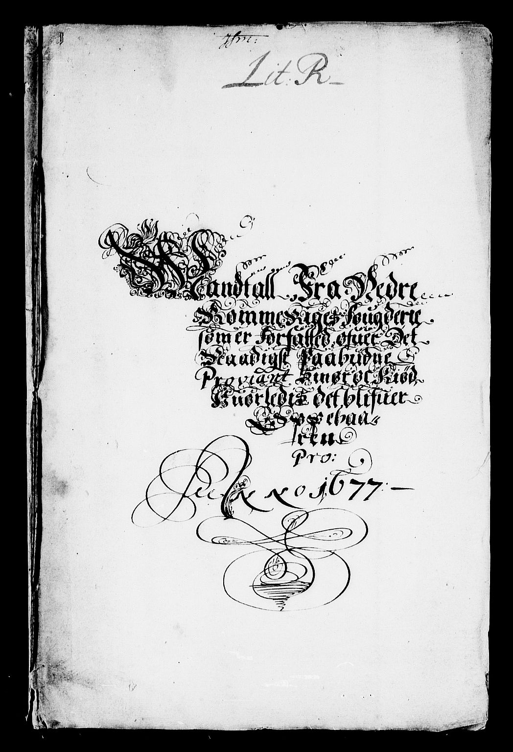 Rentekammeret inntil 1814, Reviderte regnskaper, Stiftamtstueregnskaper, Landkommissariatet på Akershus og Akershus stiftamt, AV/RA-EA-5869/R/Rb/L0134: Akershus stiftamt, 1677