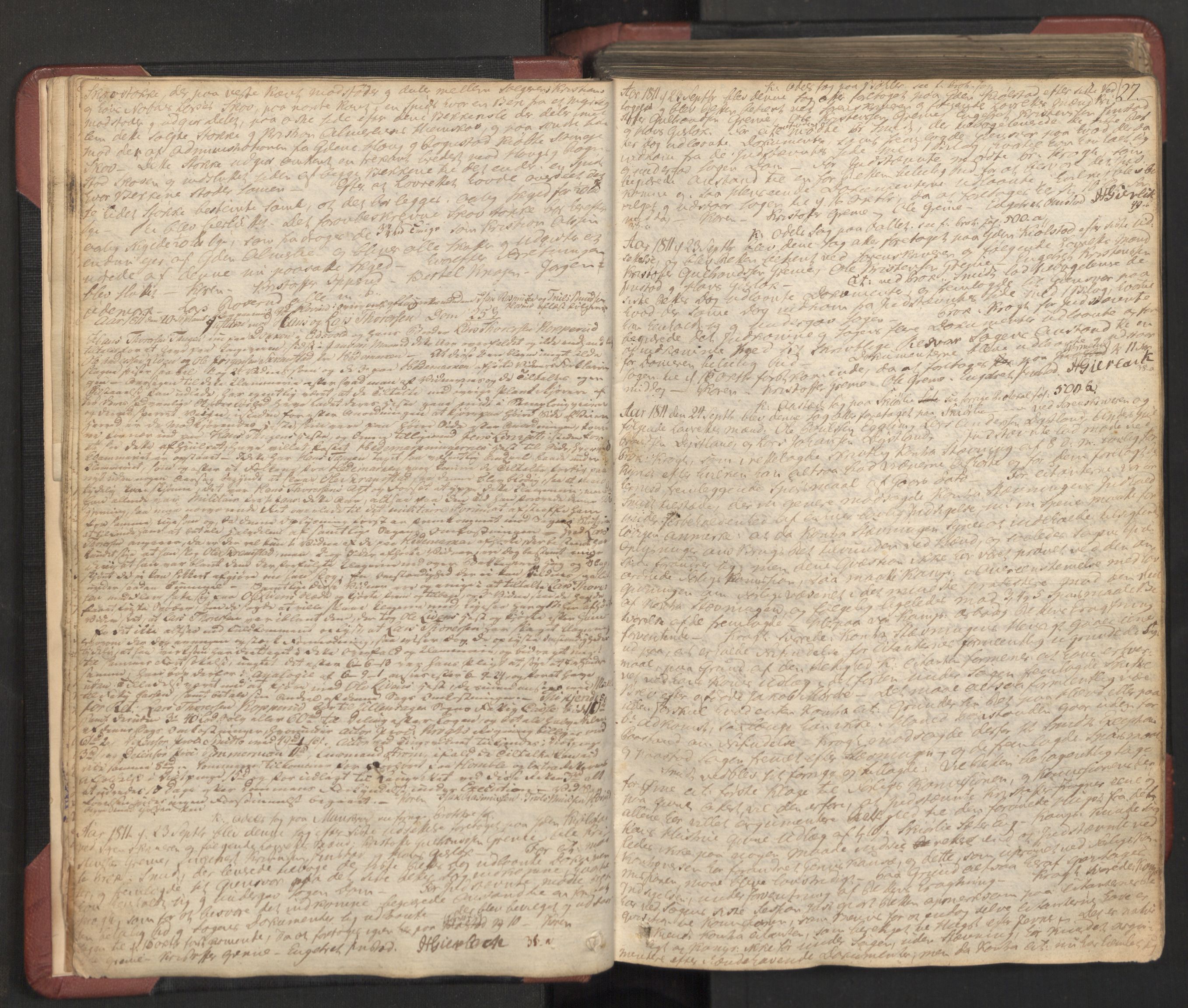 Øvre Romerike sorenskriveri, SAO/A-10649/F/Fc/Fca/L0009: Ekstrarettsprotokoll 9, 1811-1816, s. 26b-27a