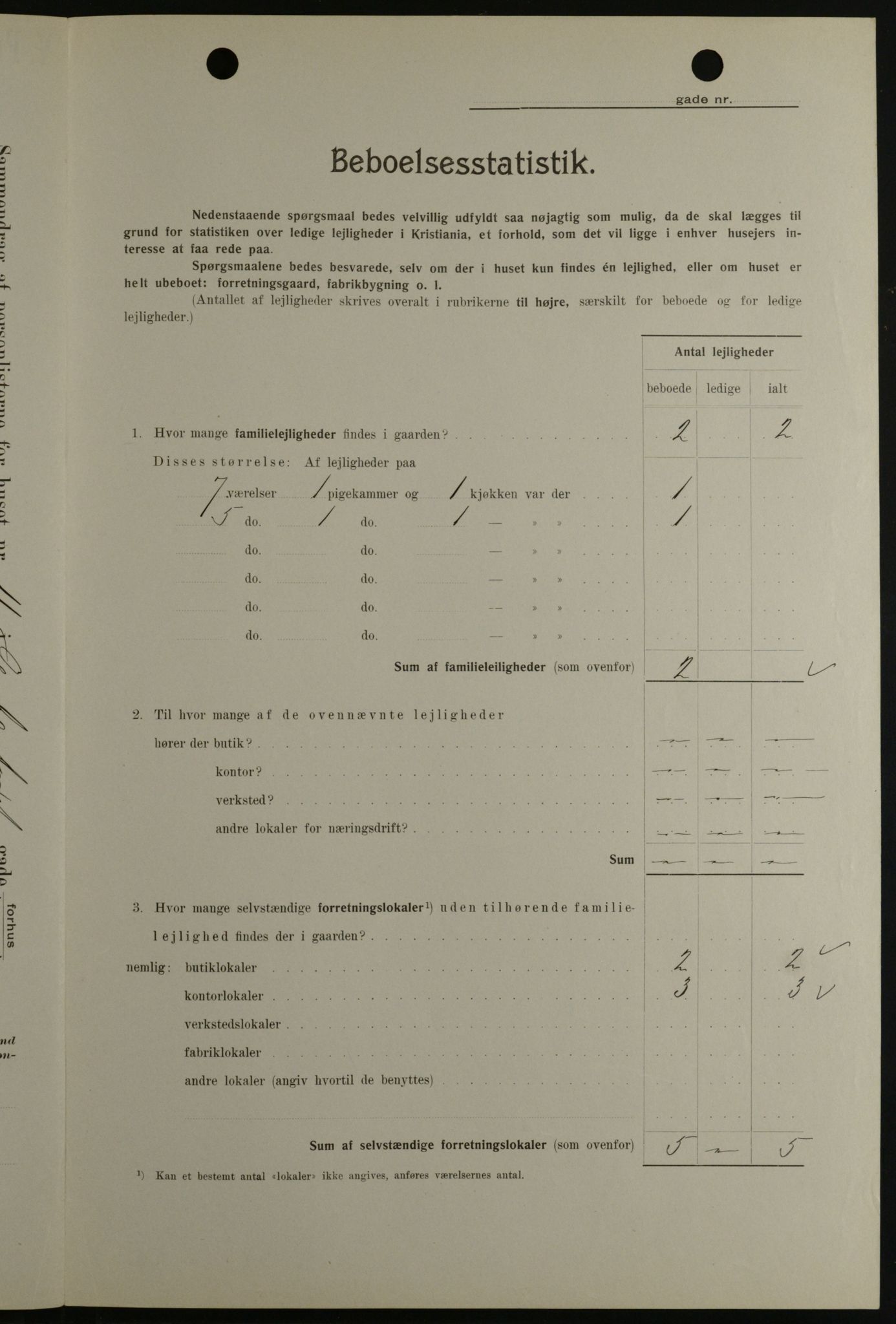 OBA, Kommunal folketelling 1.2.1908 for Kristiania kjøpstad, 1908, s. 41955