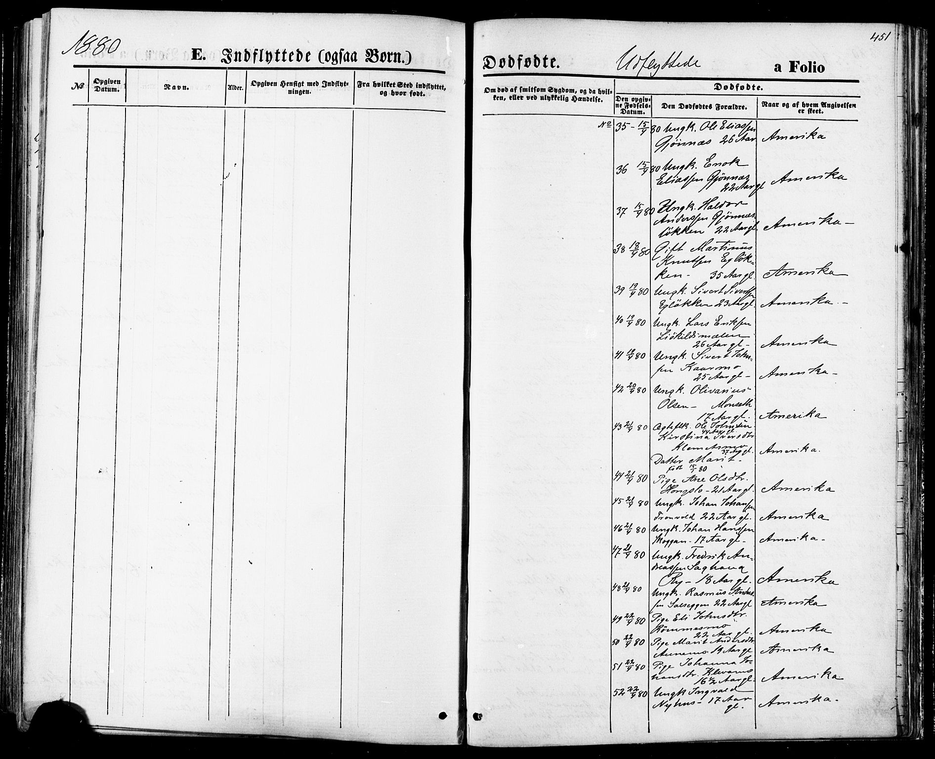 Ministerialprotokoller, klokkerbøker og fødselsregistre - Sør-Trøndelag, SAT/A-1456/668/L0807: Ministerialbok nr. 668A07, 1870-1880, s. 451