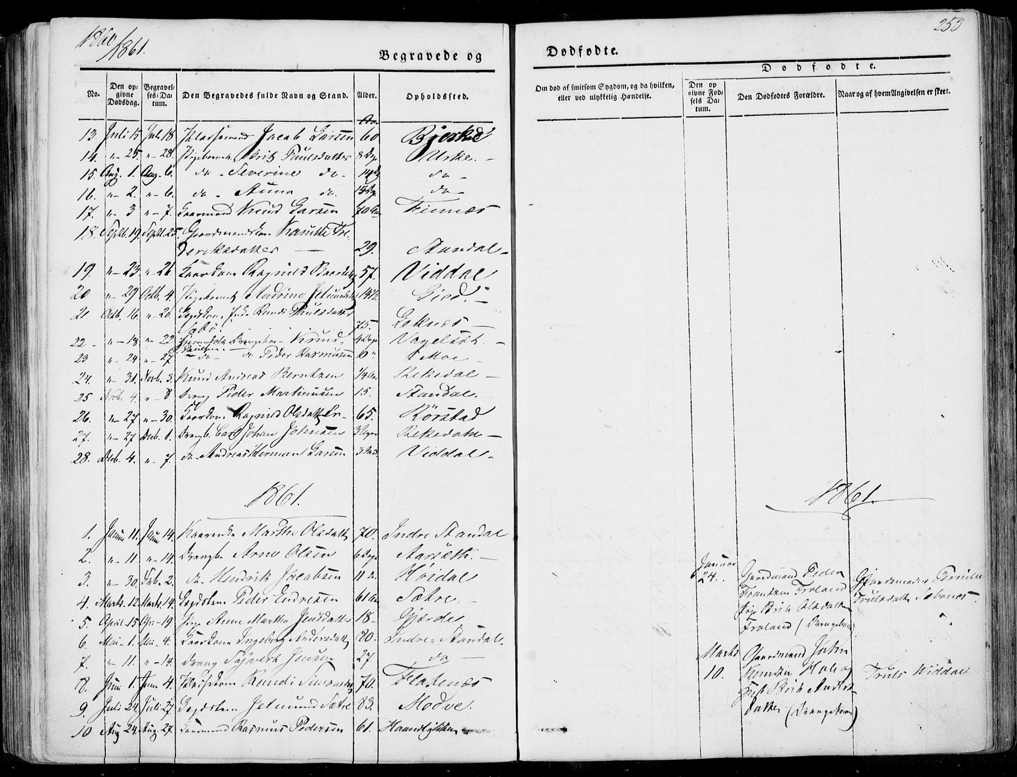 Ministerialprotokoller, klokkerbøker og fødselsregistre - Møre og Romsdal, SAT/A-1454/515/L0209: Ministerialbok nr. 515A05, 1847-1868, s. 253