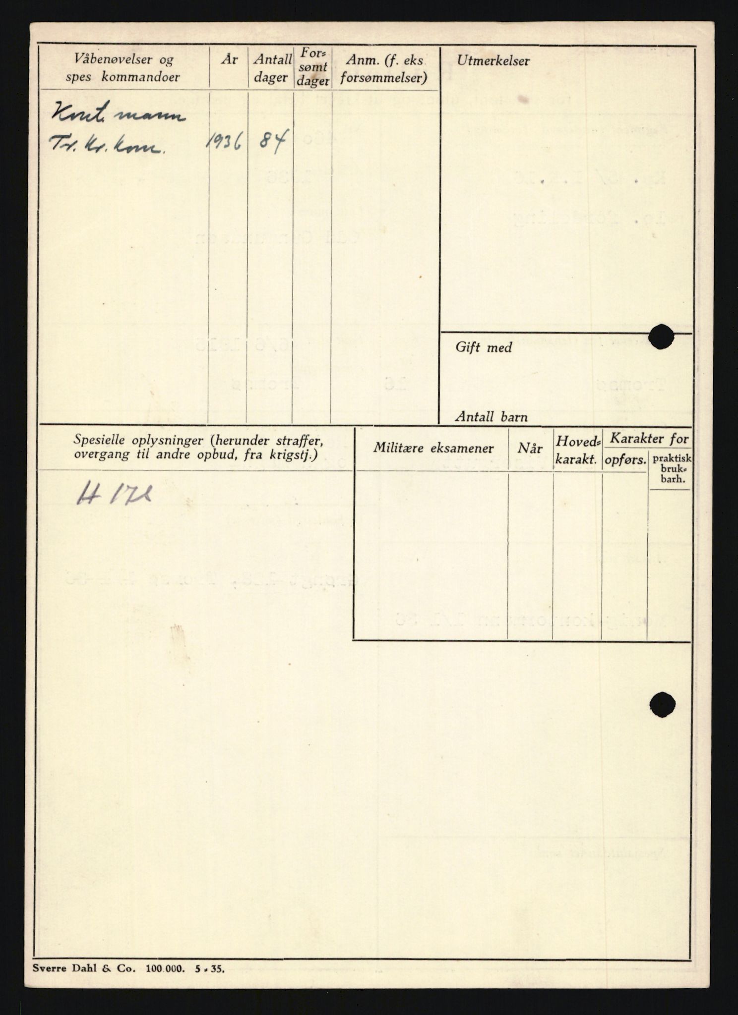 Forsvaret, Troms infanteriregiment nr. 16, AV/RA-RAFA-3146/P/Pa/L0020: Rulleblad for regimentets menige mannskaper, årsklasse 1936, 1936, s. 280