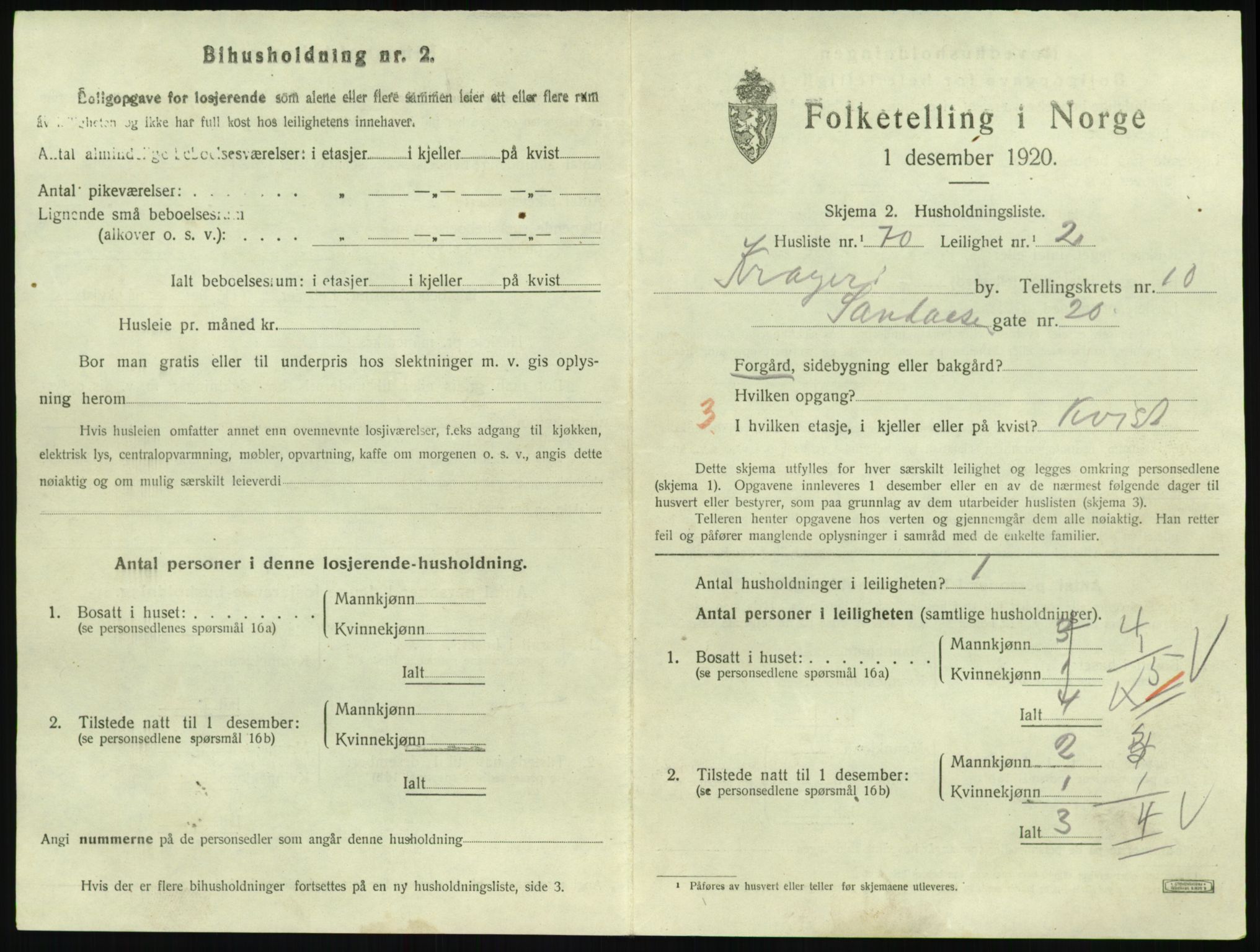 SAKO, Folketelling 1920 for 0801 Kragerø kjøpstad, 1920, s. 4369