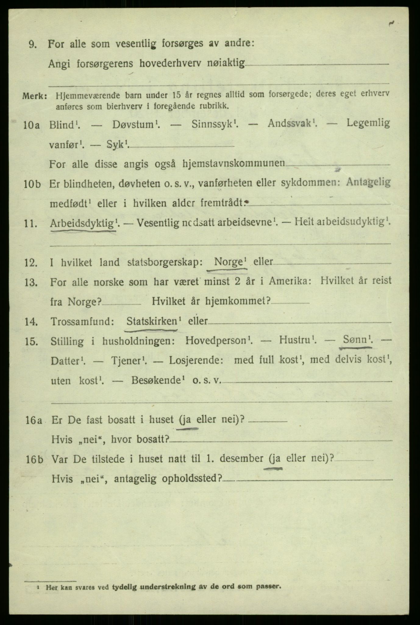 SAB, Folketelling 1920 for 1421 Aurland herred, 1920, s. 2141