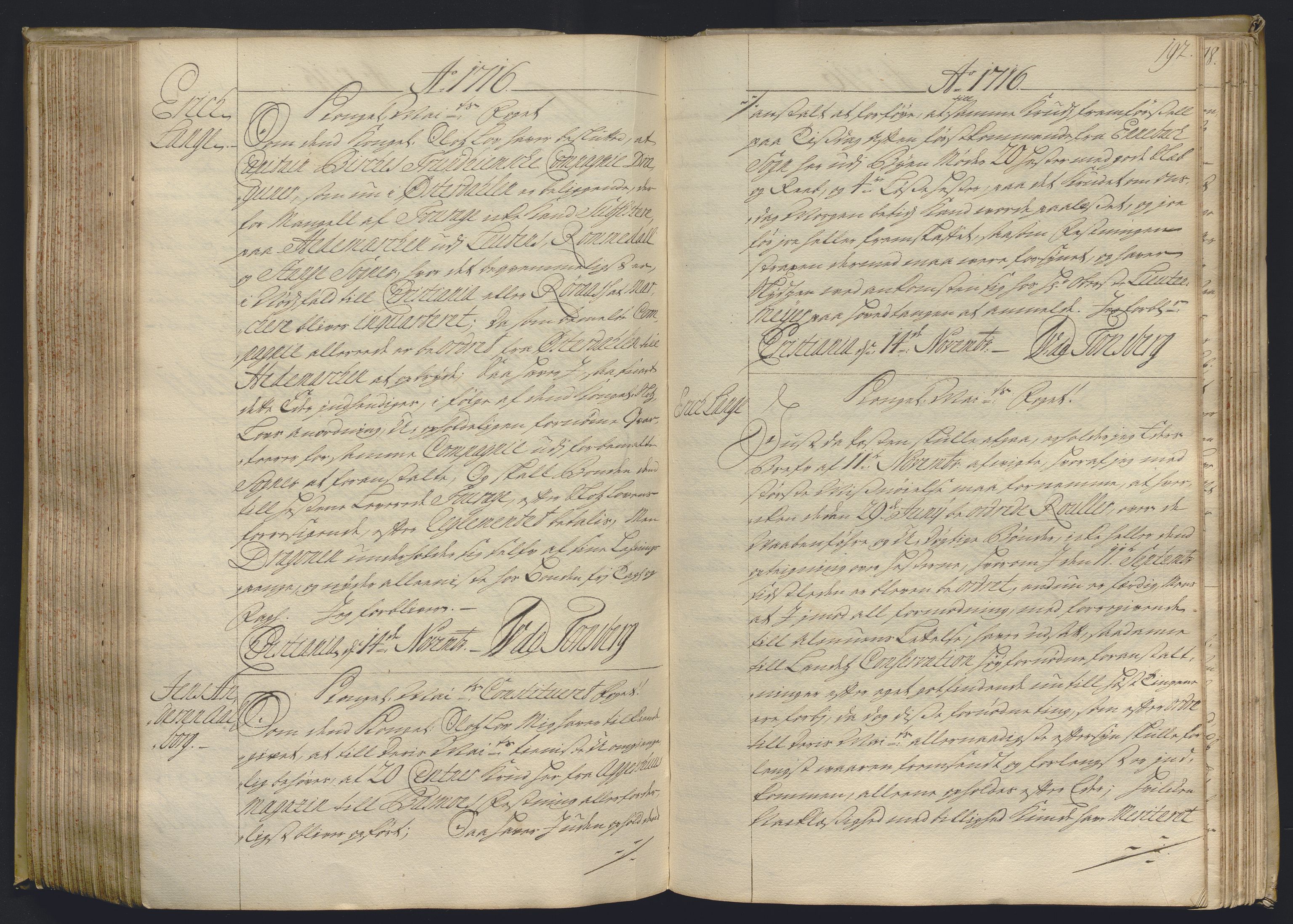Kristiania stiftamt, AV/SAO-A-10386/B/Ba/L0004: Kopibok, 1715-1717, s. 191b-192a
