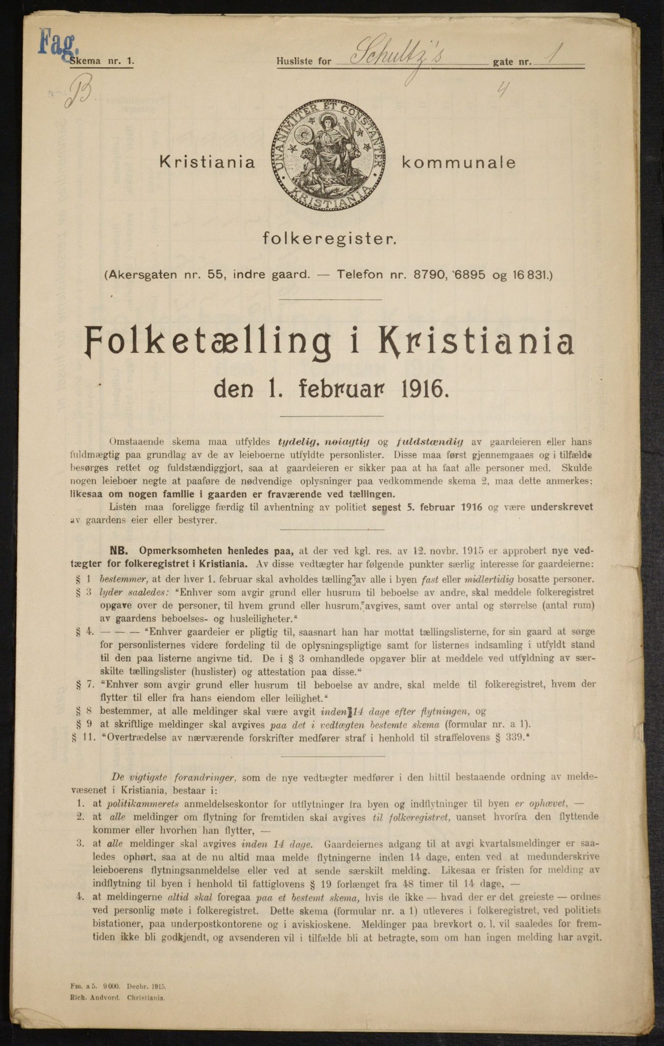 OBA, Kommunal folketelling 1.2.1916 for Kristiania, 1916, s. 92658