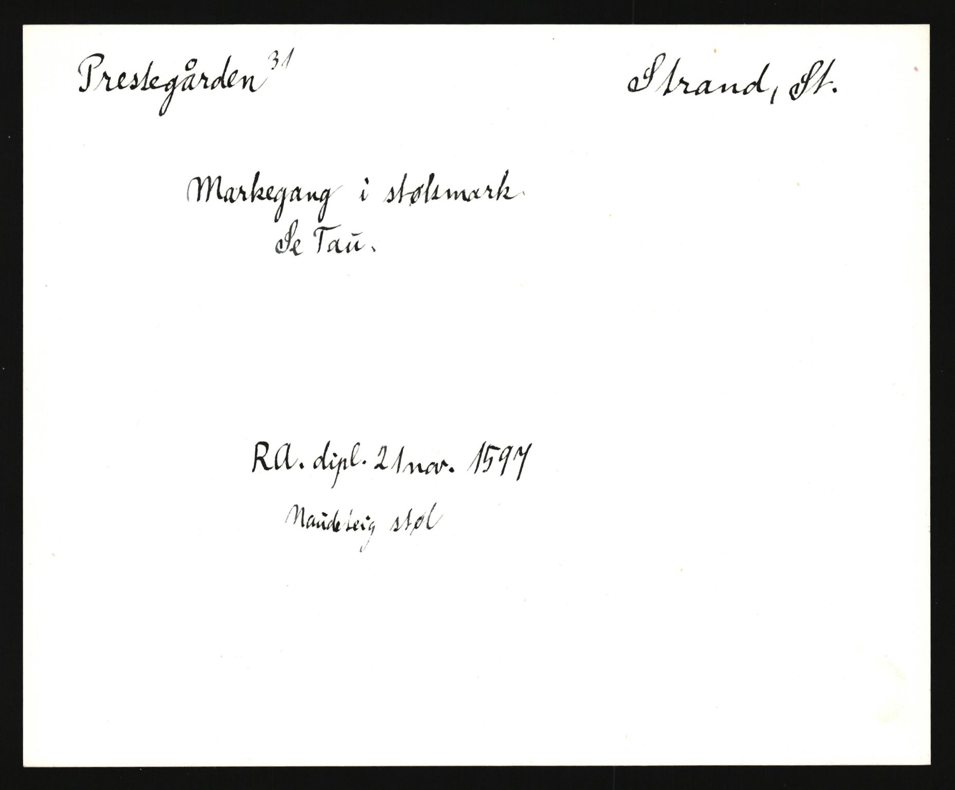 Riksarkivets diplomsamling, AV/RA-EA-5965/F35/F35e/L0027: Registreringssedler Rogaland, 1400-1700, s. 235