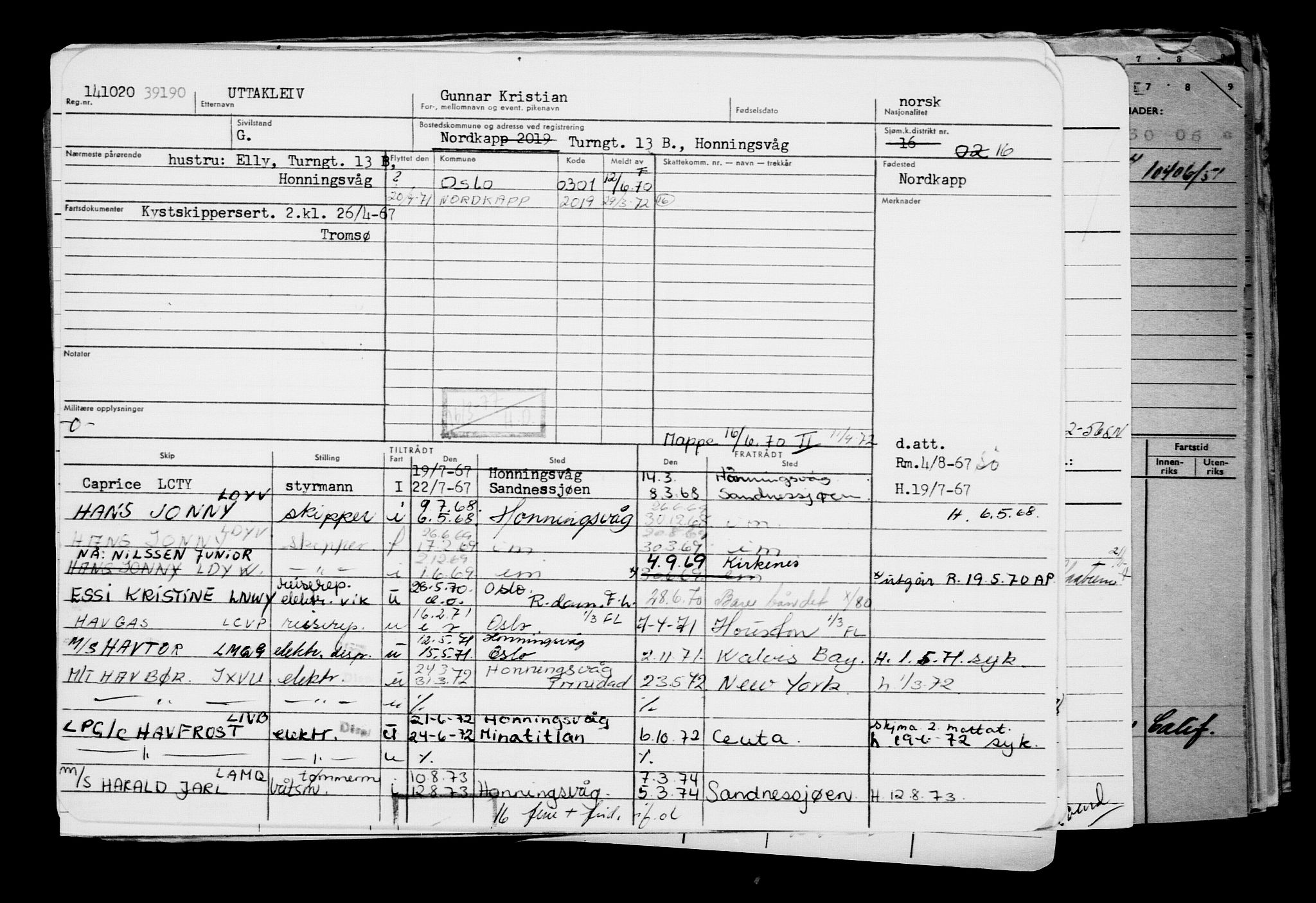 Direktoratet for sjømenn, AV/RA-S-3545/G/Gb/L0186: Hovedkort, 1920, s. 344