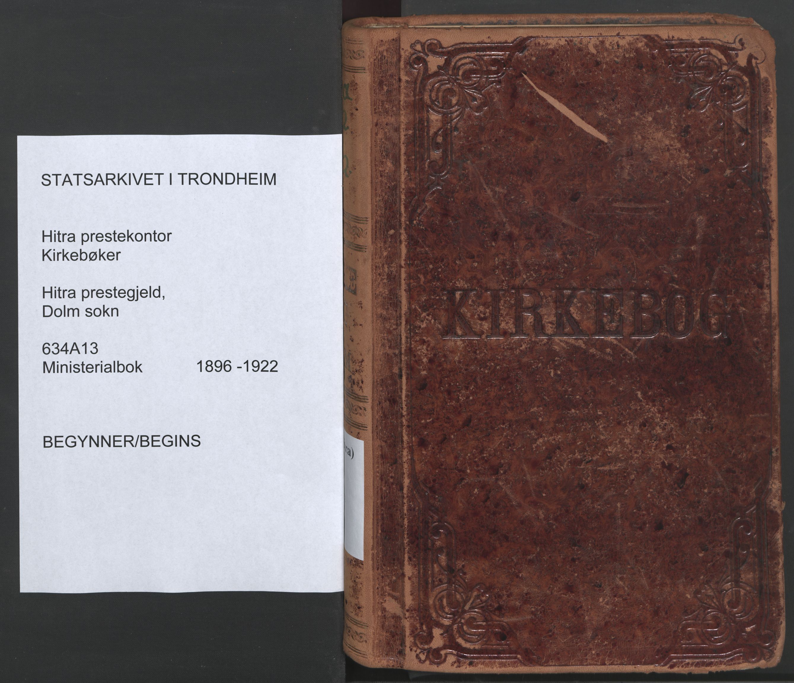 Ministerialprotokoller, klokkerbøker og fødselsregistre - Sør-Trøndelag, SAT/A-1456/634/L0537: Ministerialbok nr. 634A13, 1896-1922