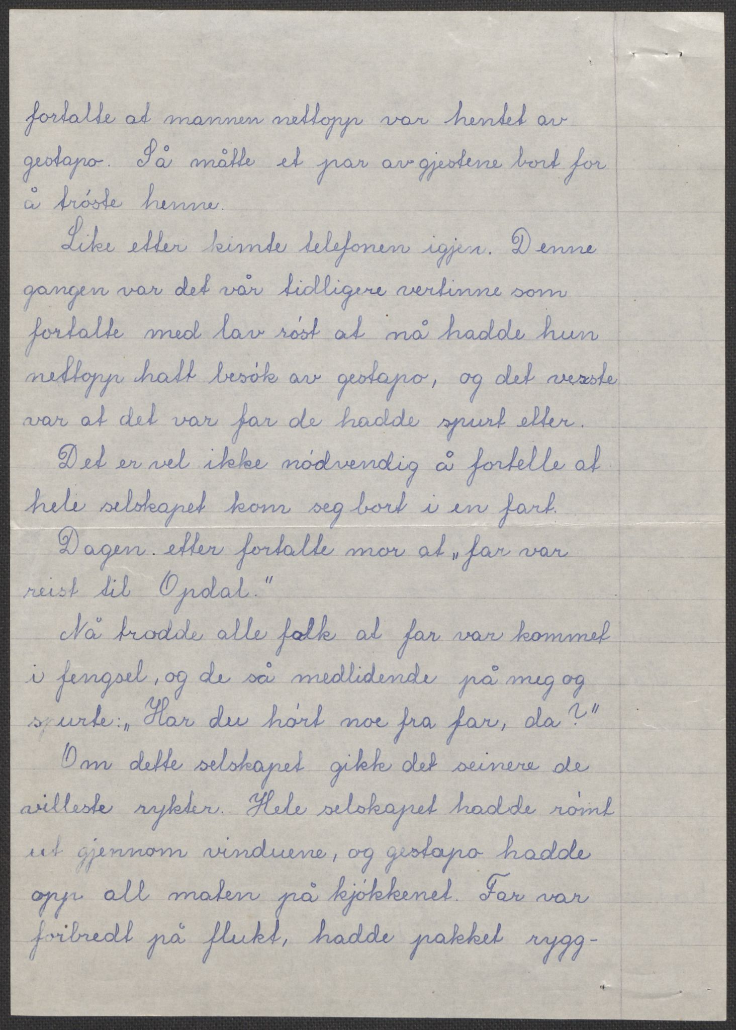 Det norske totalavholdsselskap, RA/PA-0419/E/Eb/L0603: Skolestiler om krigstida (ordnet topografisk etter distrikt og skole), 1946, s. 543