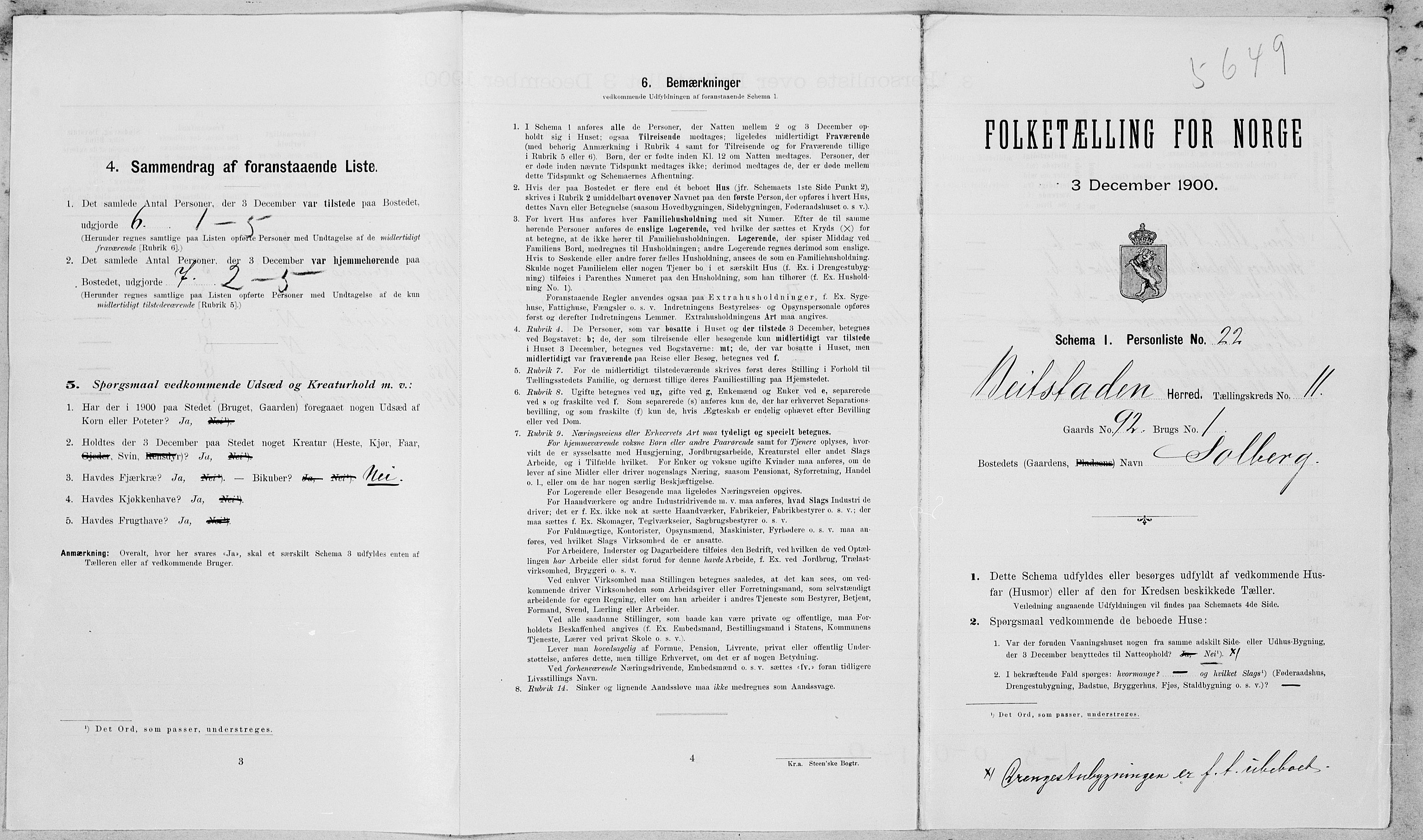 SAT, Folketelling 1900 for 1727 Beitstad herred, 1900, s. 833