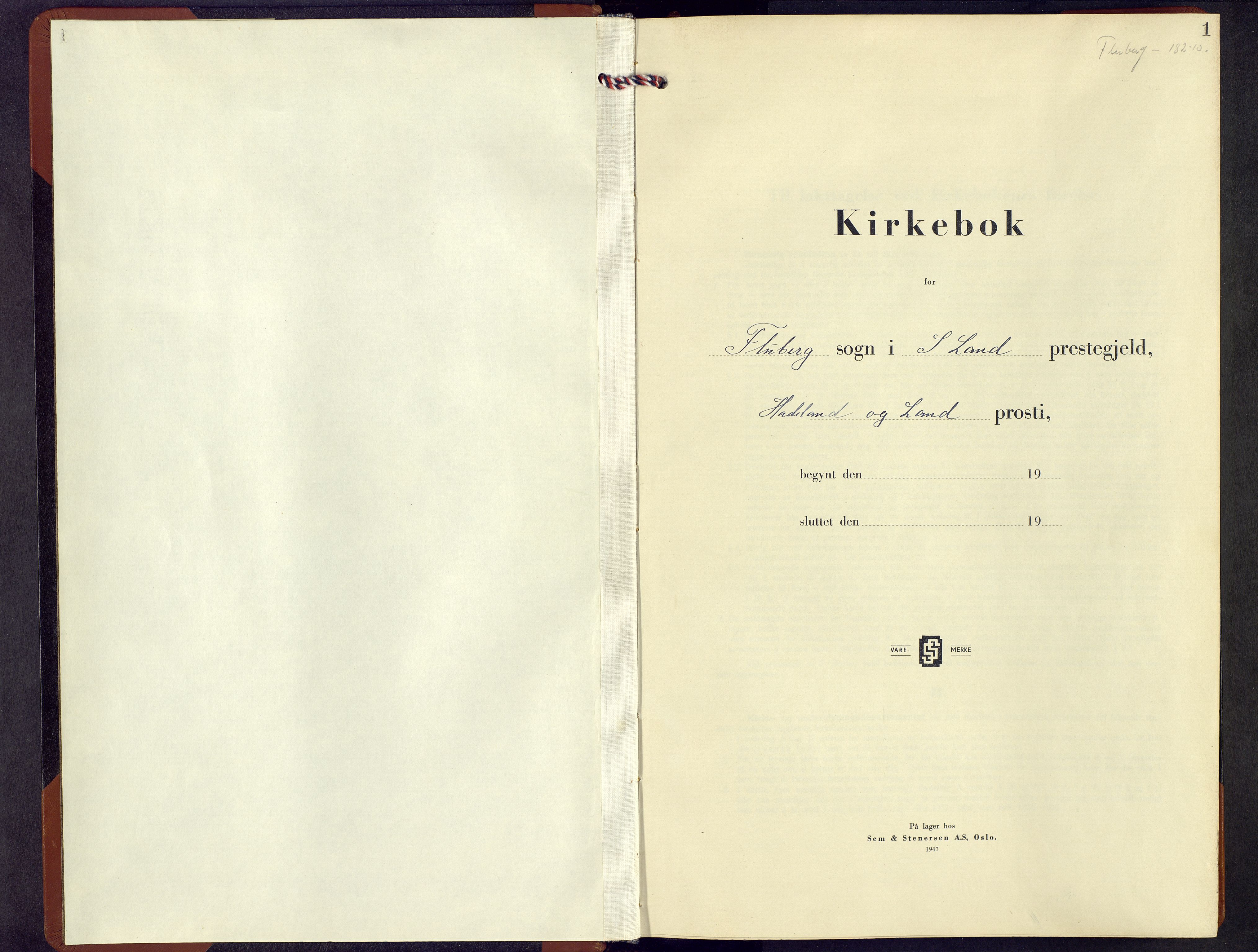 Søndre Land prestekontor, SAH/PREST-122/L/L0010: Klokkerbok nr. 10, 1949-1958