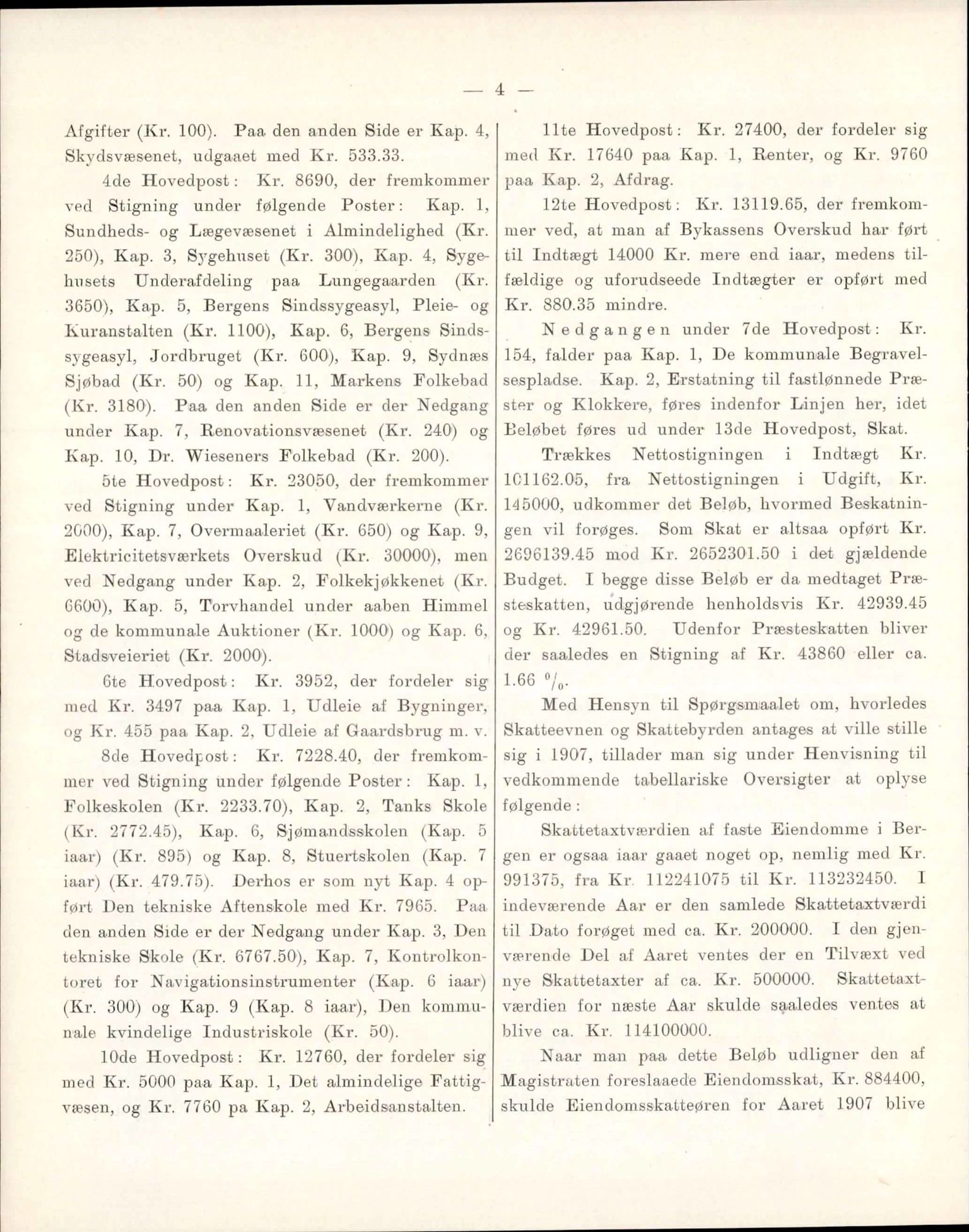 Bergen kommune. Formannskapet, BBA/A-0003/Ad/L0075: Bergens Kommuneforhandlinger, bind II, 1906