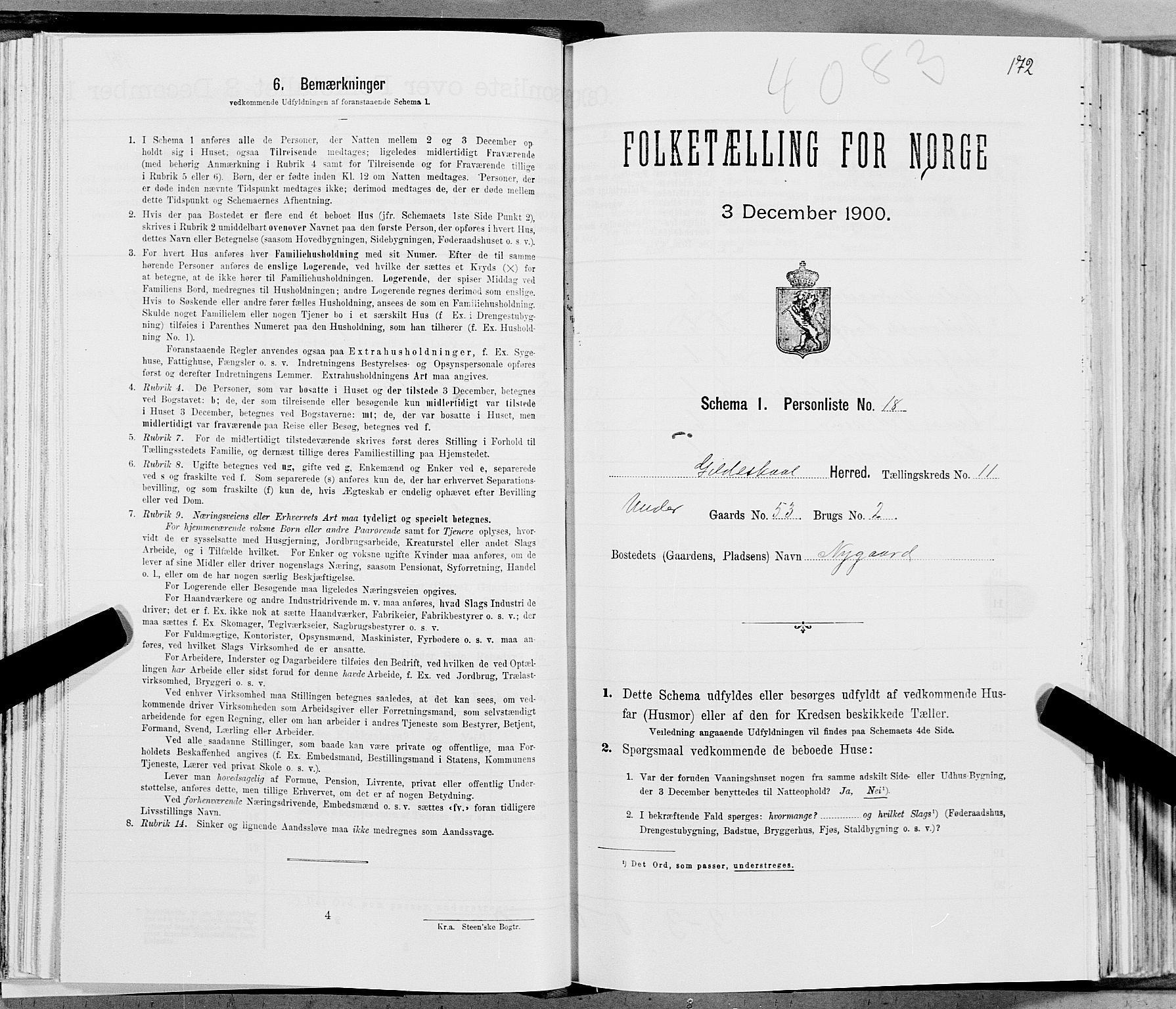 SAT, Folketelling 1900 for 1838 Gildeskål herred, 1900, s. 1155