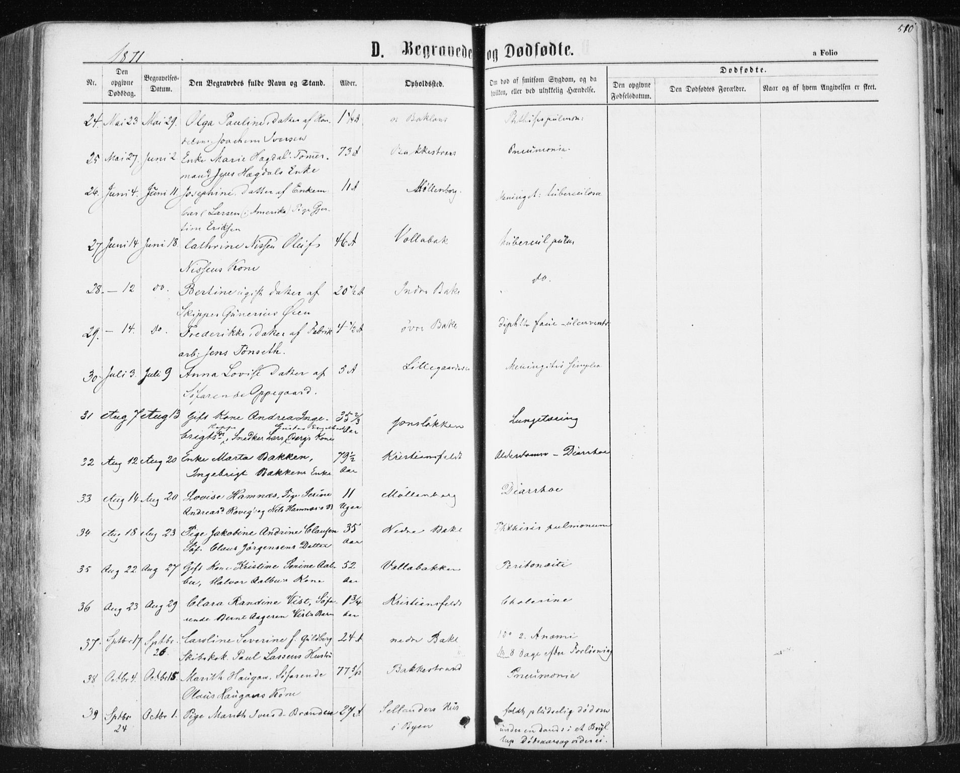 Ministerialprotokoller, klokkerbøker og fødselsregistre - Sør-Trøndelag, SAT/A-1456/604/L0186: Ministerialbok nr. 604A07, 1866-1877, s. 510
