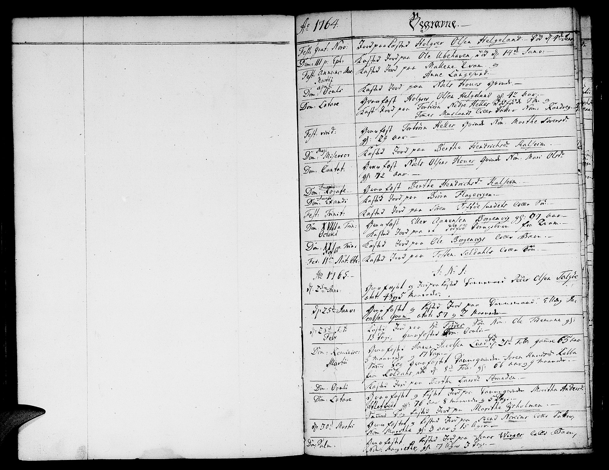 Nedstrand sokneprestkontor, AV/SAST-A-101841/01/IV: Ministerialbok nr. A 3, 1764-1779