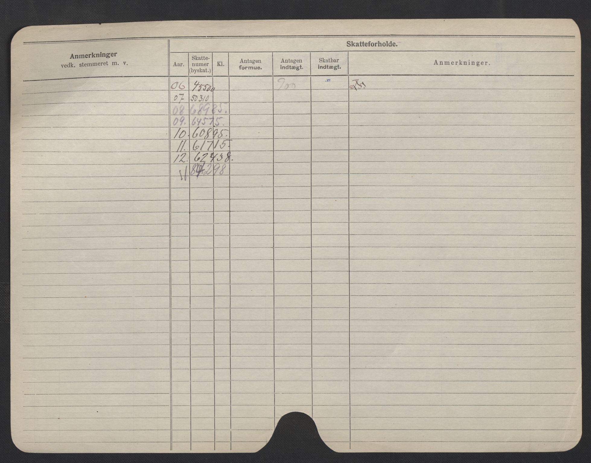 Oslo folkeregister, Registerkort, SAO/A-11715/F/Fa/Fac/L0006: Menn, 1906-1914, s. 226b