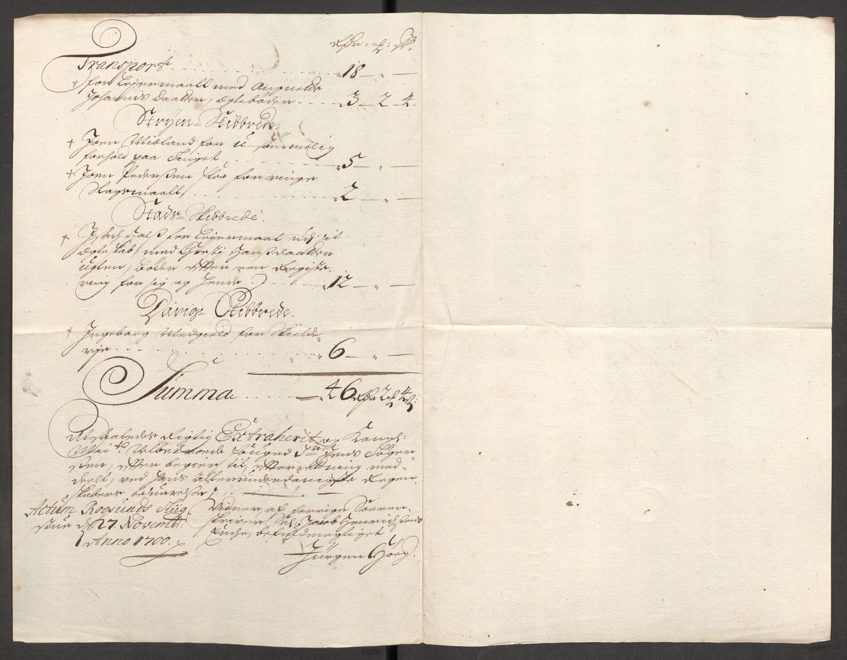 Rentekammeret inntil 1814, Reviderte regnskaper, Fogderegnskap, RA/EA-4092/R53/L3425: Fogderegnskap Sunn- og Nordfjord, 1700-1701, s. 199