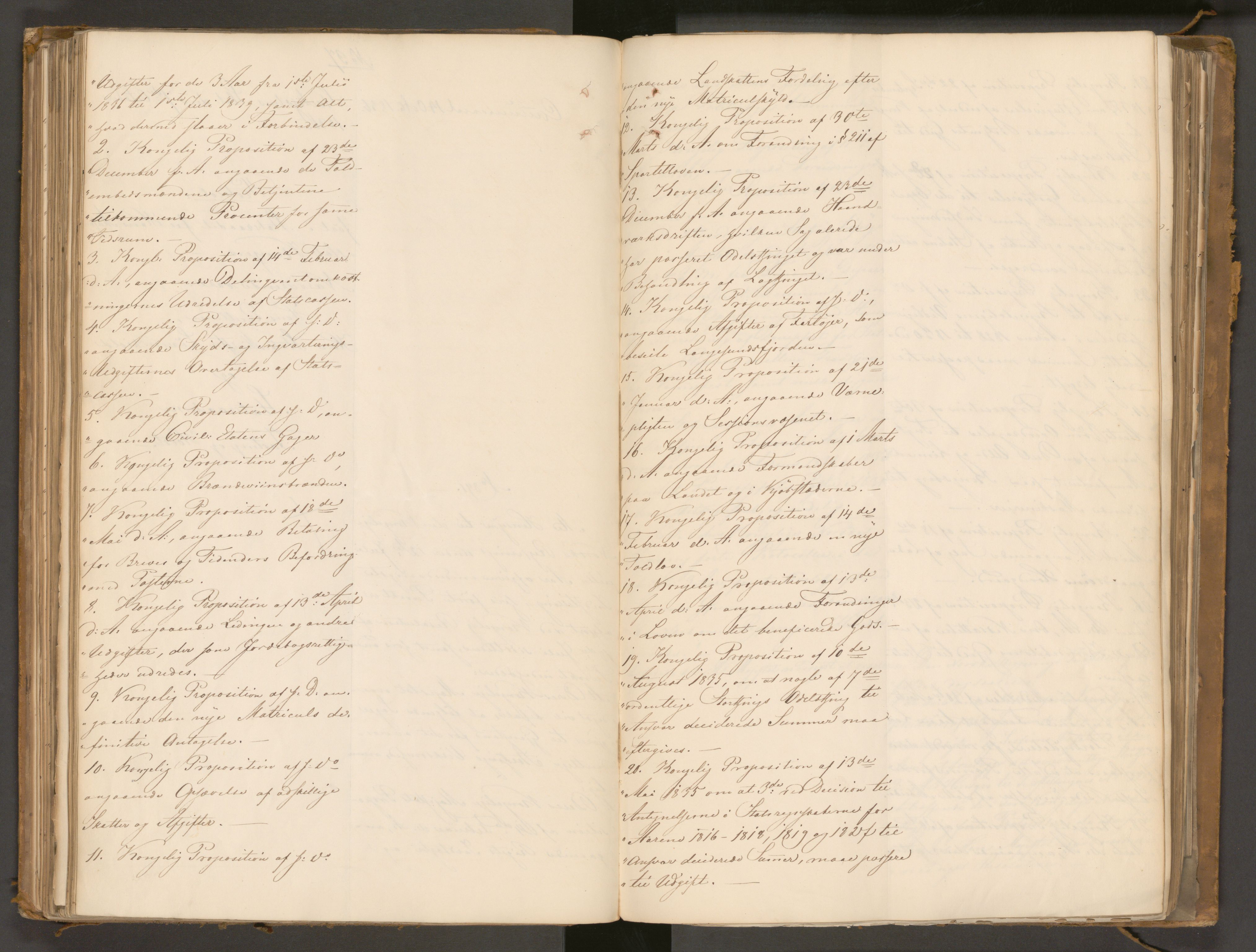 Statsrådssekretariatet, AV/RA-S-1001/A/Ab/L0043: Kgl. res. nr. 632-1192, 2. halvår, 1836