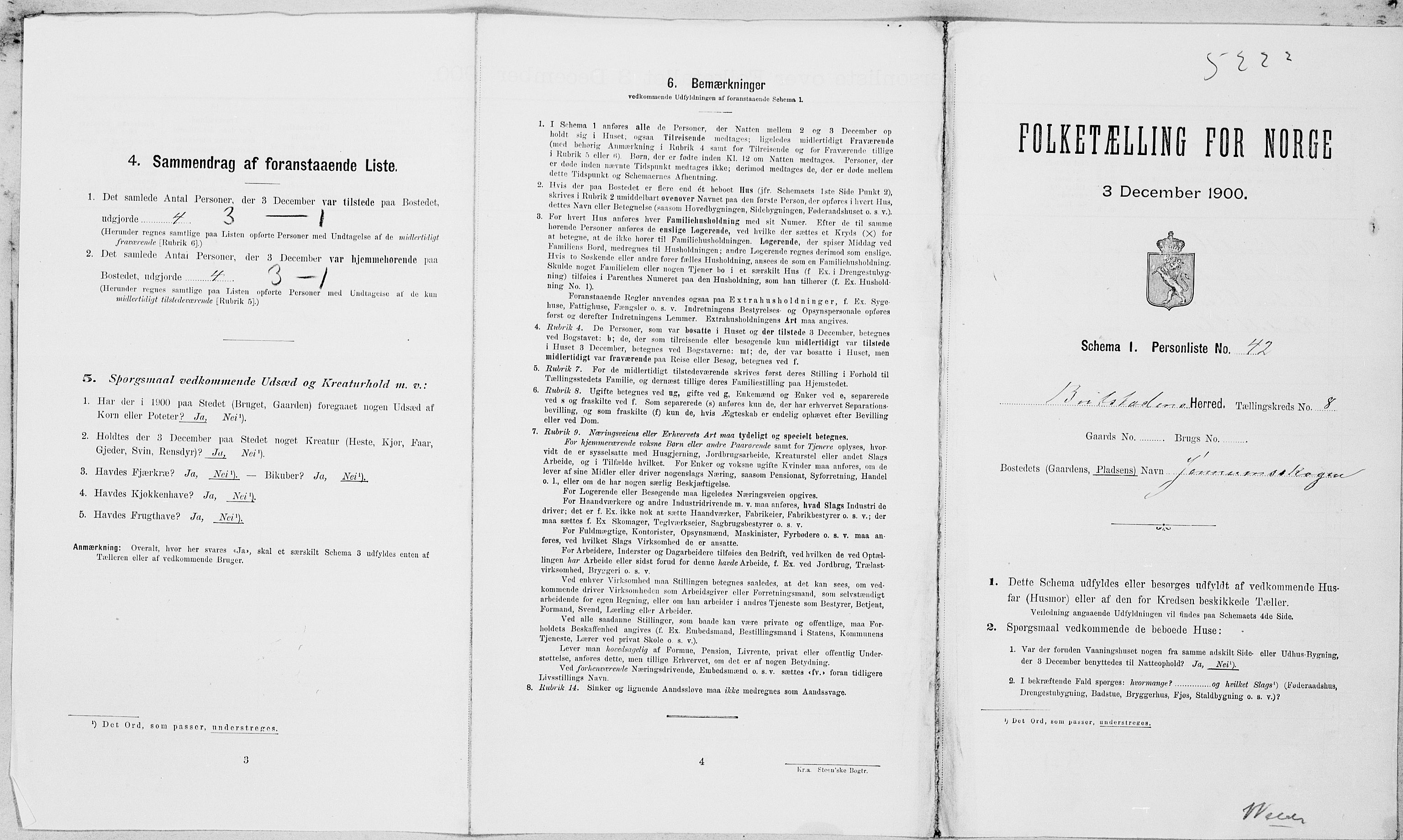 SAT, Folketelling 1900 for 1727 Beitstad herred, 1900, s. 693