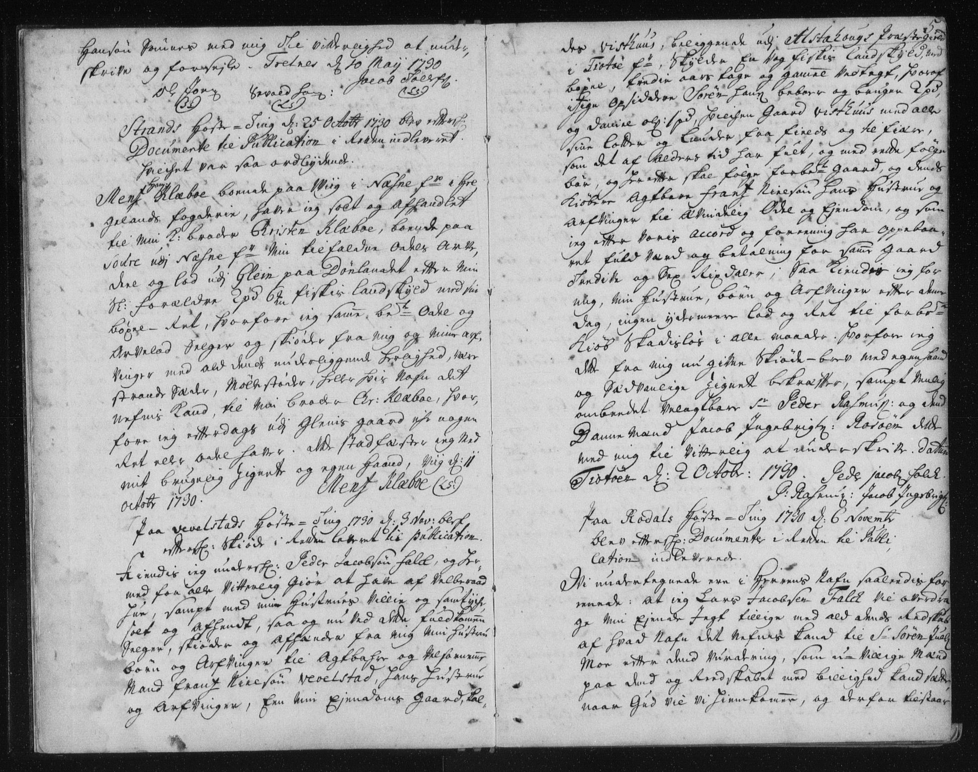 Helgeland sorenskriveri, SAT/A-0004/2/2C/L0002: Pantebok nr. 1b, 1729-1751, s. 5