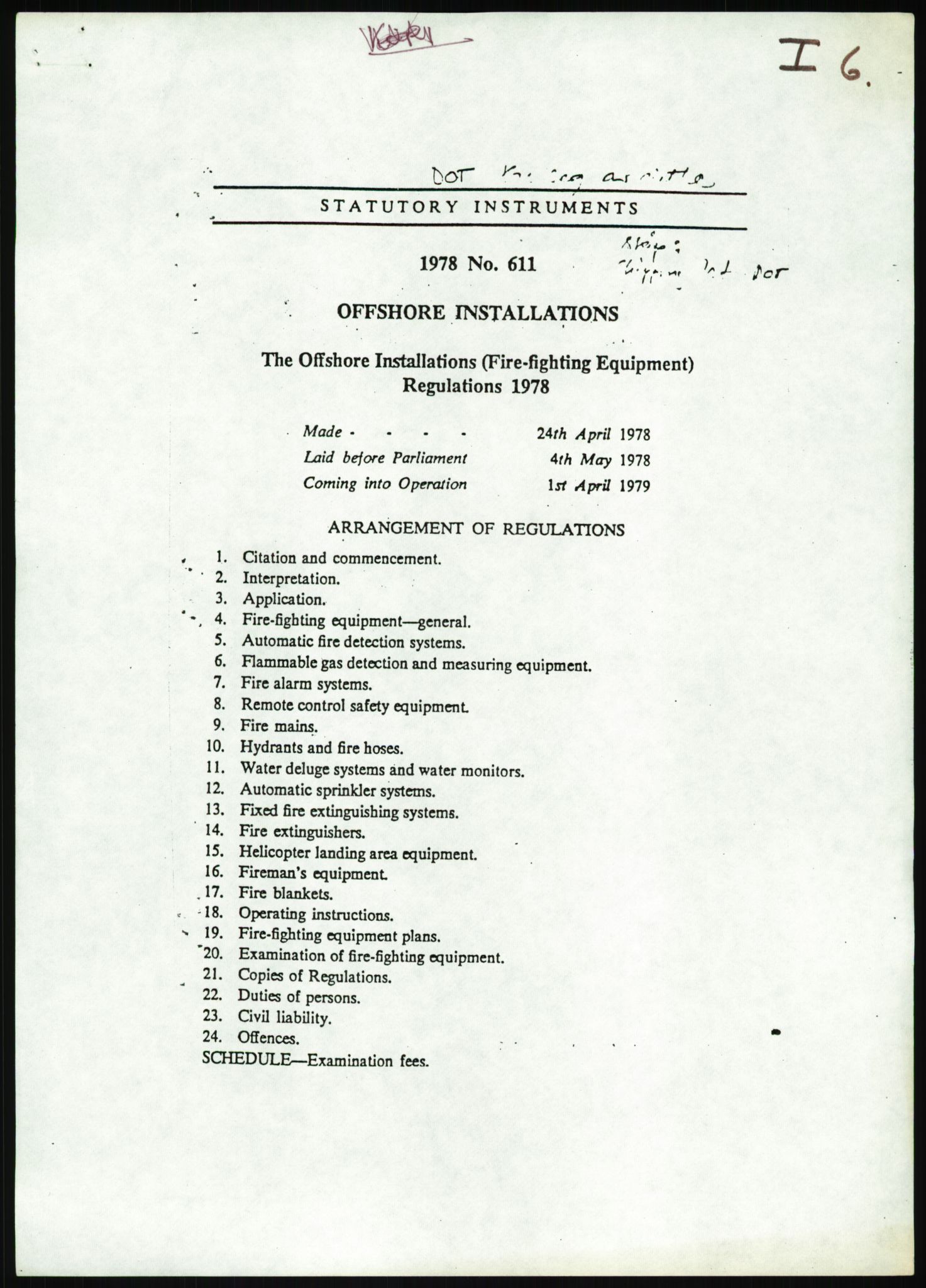 Justisdepartementet, Granskningskommisjonen ved Alexander Kielland-ulykken 27.3.1980, RA/S-1165/D/L0025: I Det norske Veritas (Doku.liste + I6, I12, I18-I20, I29, I32-I33, I35, I37-I39, I42)/J Department of Energy (J11)/M Lloyds Register(M6, M8-M10)/T (T2-T3/ U Stabilitet (U1-U2)/V Forankring (V1-V3), 1980-1981, s. 4