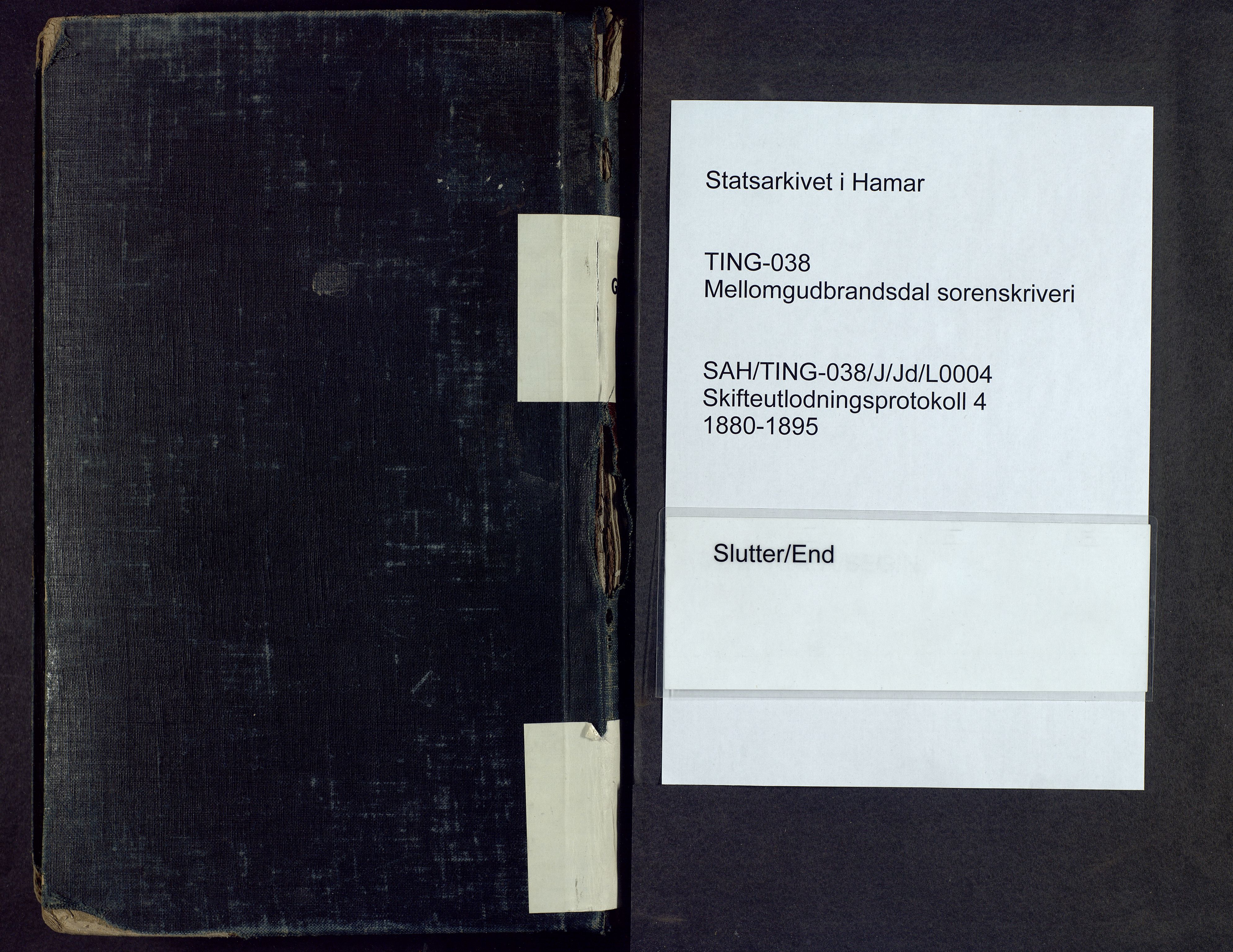 Mellom-Gudbrandsdal sorenskriveri, SAH/TING-038/J/Jd/L0004: Skifteutlodningsprotokoll, 1880-1895