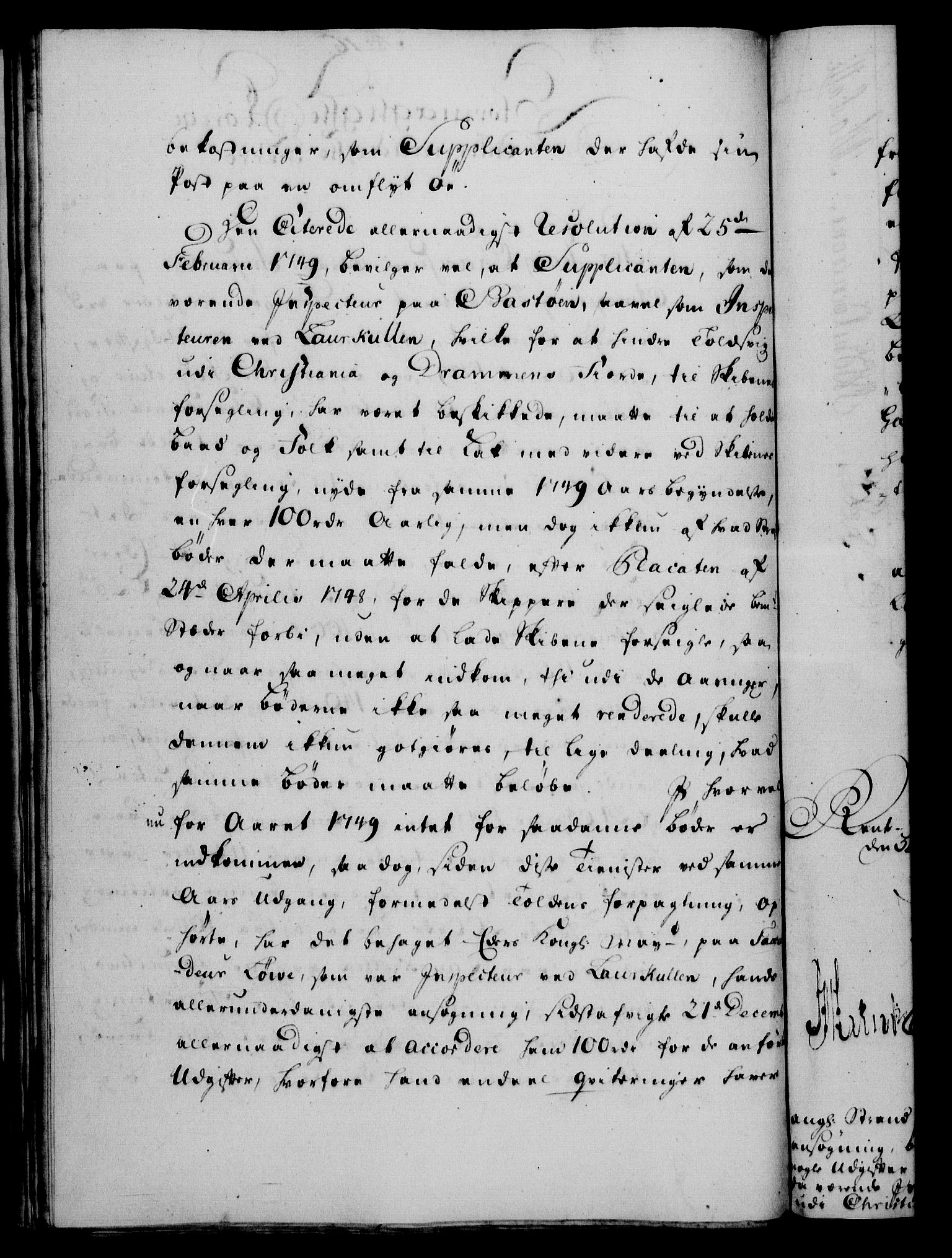 Rentekammeret, Kammerkanselliet, RA/EA-3111/G/Gf/Gfa/L0034: Norsk relasjons- og resolusjonsprotokoll (merket RK 52.34), 1752, s. 98