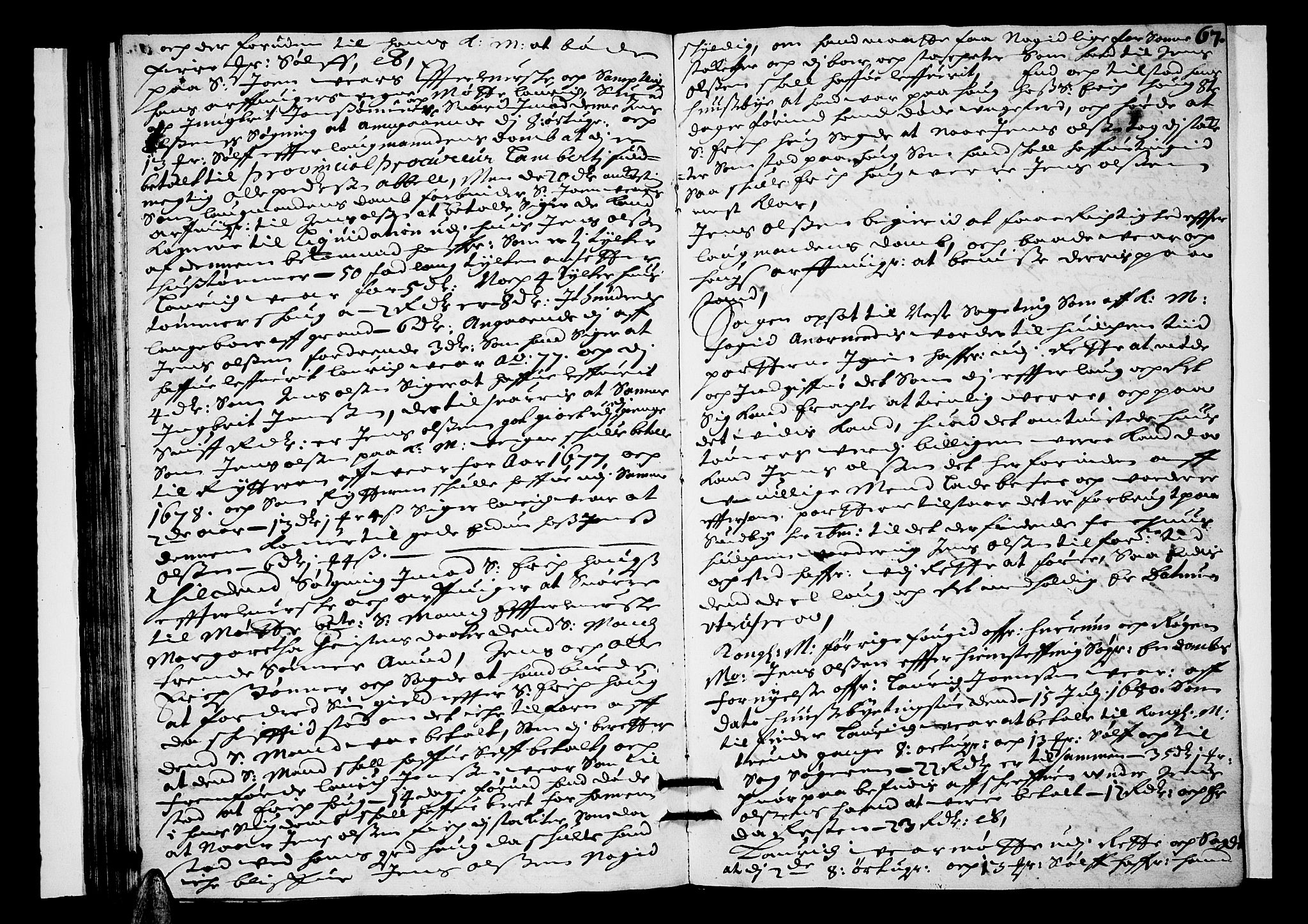 Lier, Røyken og Hurum sorenskriveri, AV/SAKO-A-89/F/Fa/L0027: Tingbok, 1686, s. 67