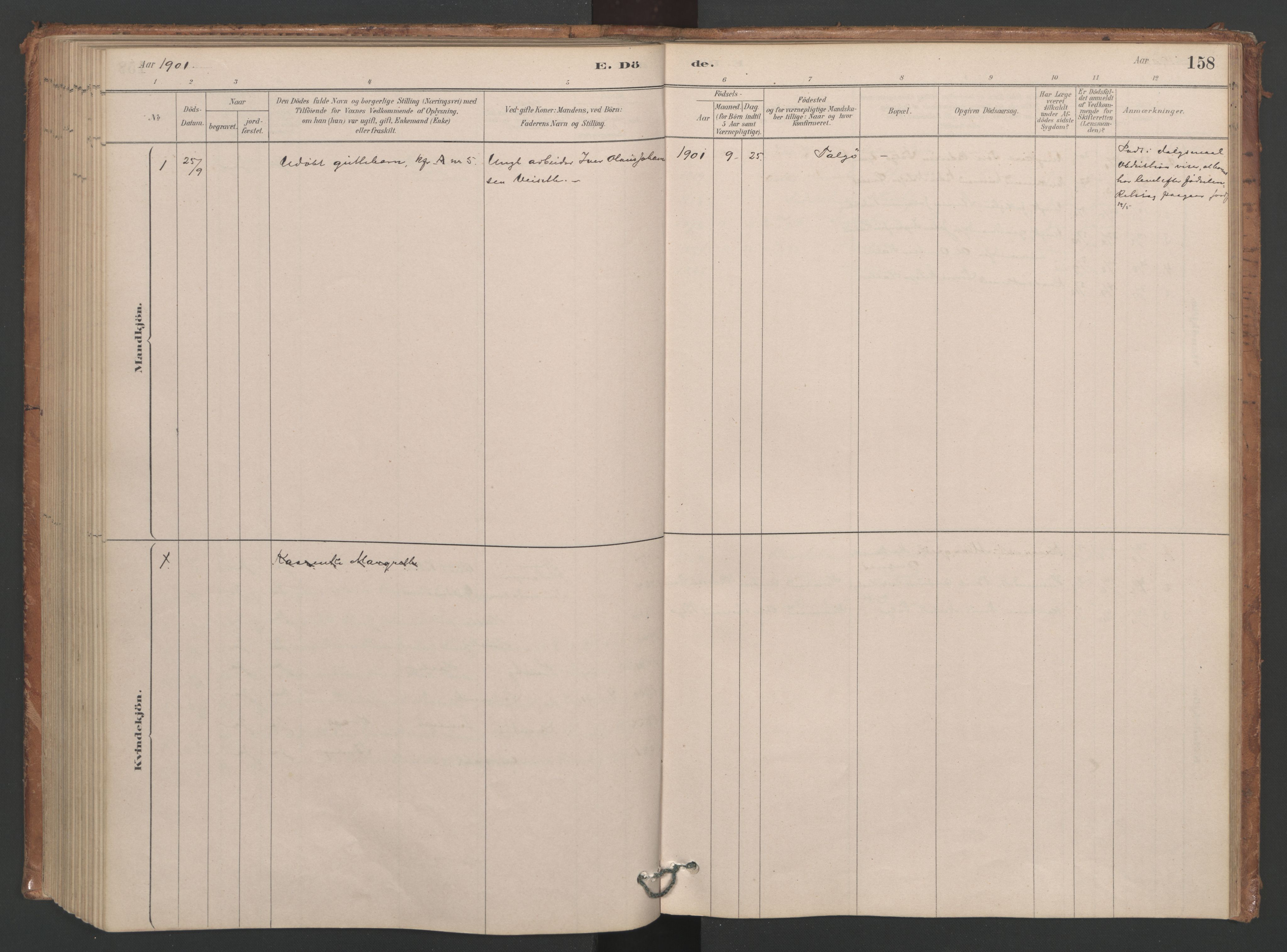 Ministerialprotokoller, klokkerbøker og fødselsregistre - Møre og Romsdal, SAT/A-1454/593/L1034: Ministerialbok nr. 593A01, 1879-1911, s. 158