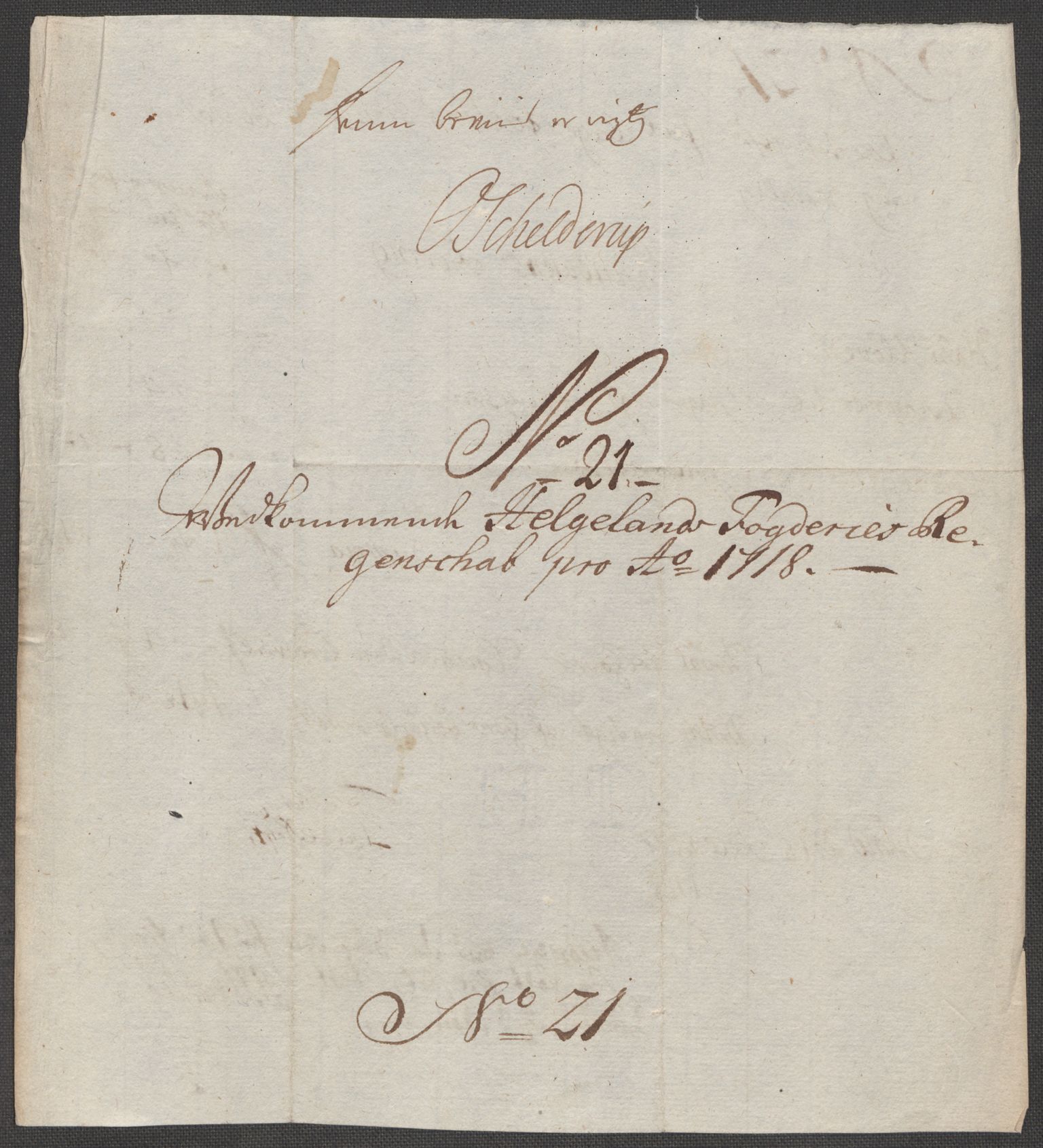 Rentekammeret inntil 1814, Reviderte regnskaper, Fogderegnskap, AV/RA-EA-4092/R65/L4516: Fogderegnskap Helgeland, 1718, s. 202