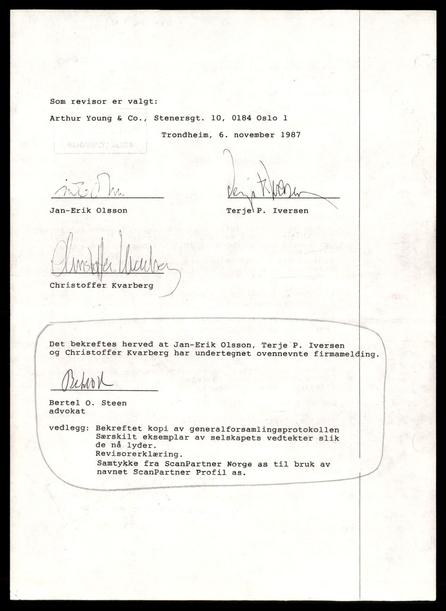 Trondheim byfogd, AV/SAT-A-0003/2/J/Jd/Jdd/L0047: Aksjeselskap, Sc-Sen, 1944-1990, s. 6