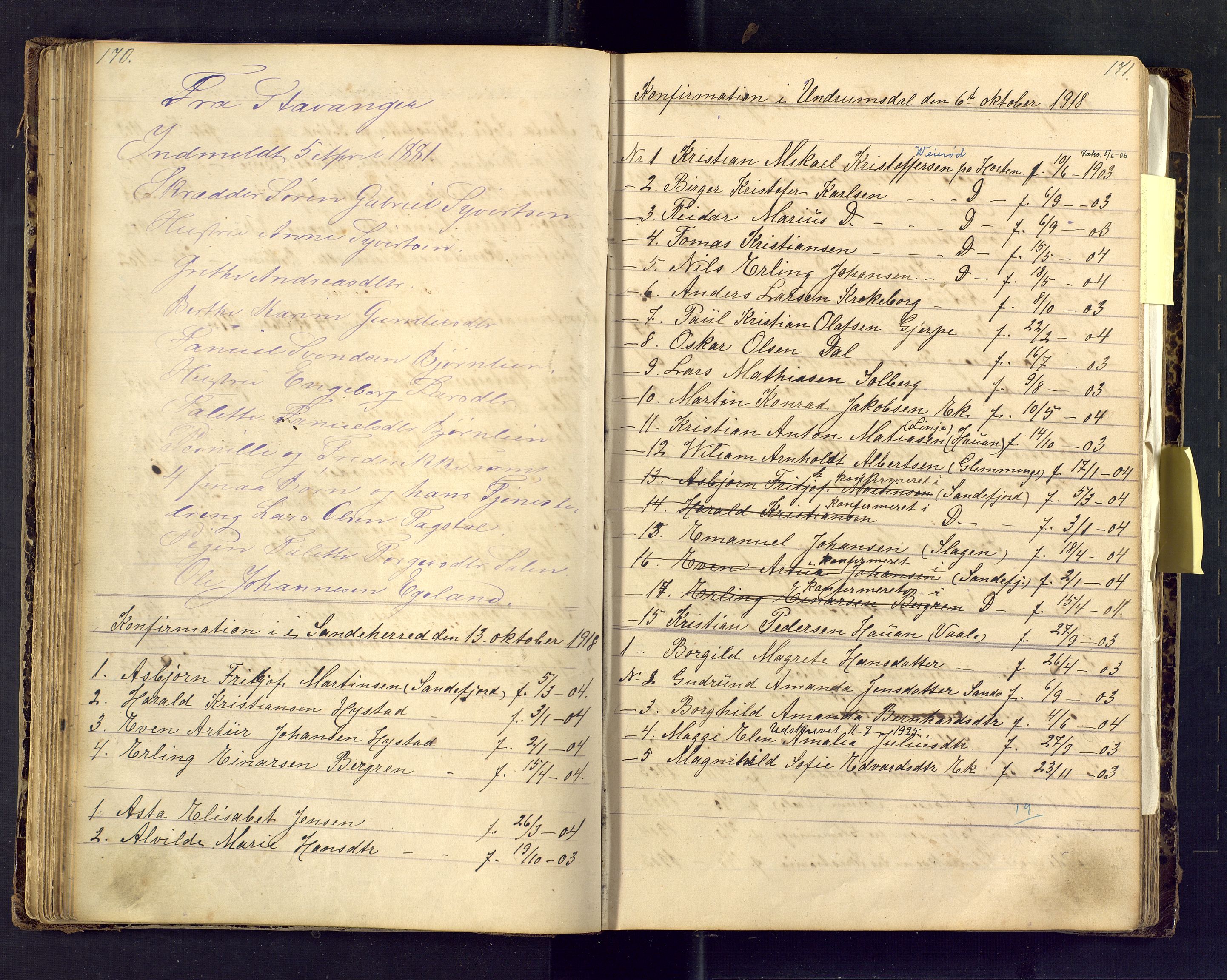 Den evangelisk lutherske frimenighet i Jarlsbergs grevskap med flere steder, AV/SAKO-P-1384/F/Fa/L0001: Dissenterprotokoll nr. Fa/L0001, 1872-1925, s. 170-171