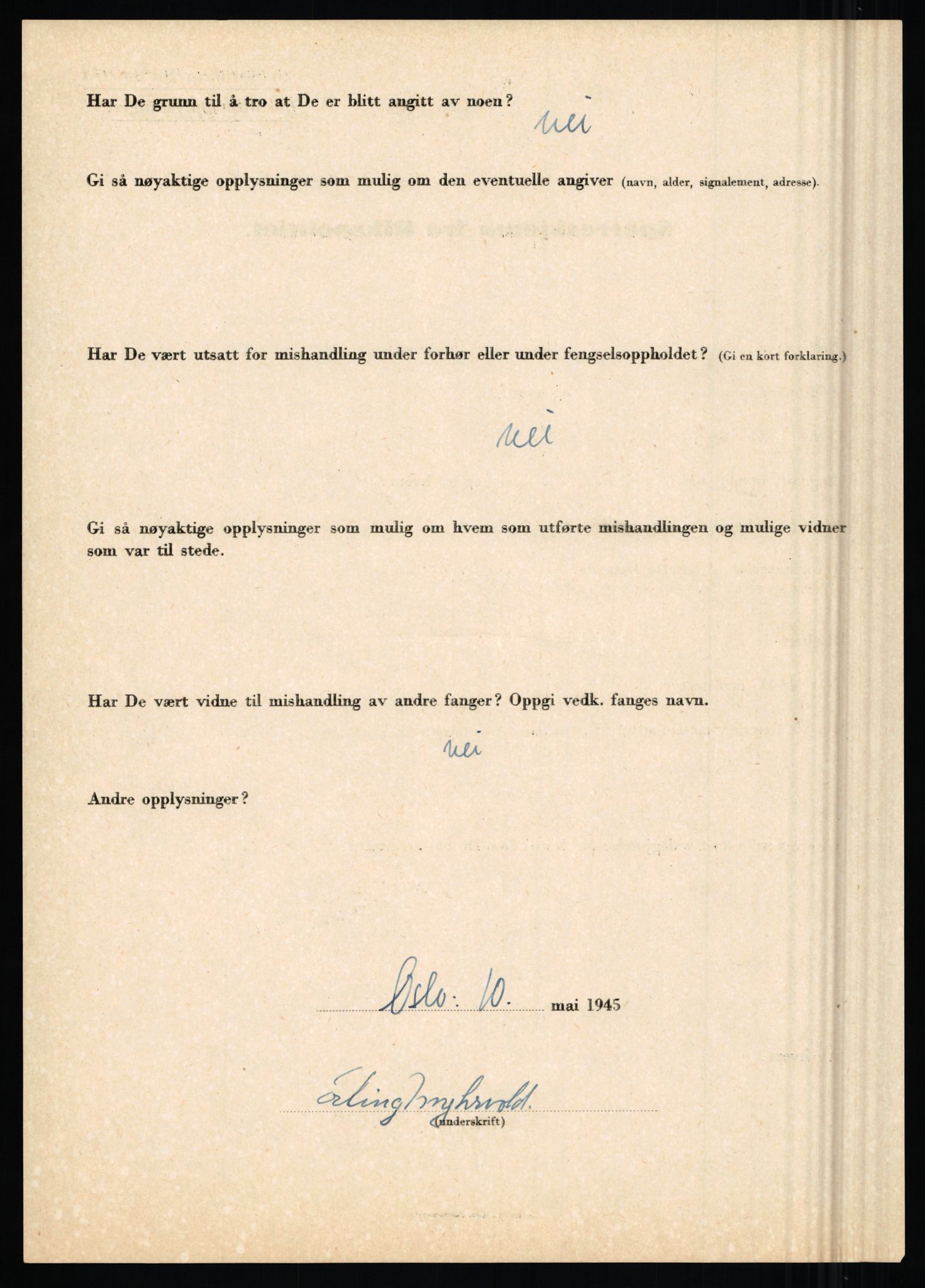 Rikspolitisjefen, AV/RA-S-1560/L/L0012: Mogensen, Øivind - Noraas, Lars, 1940-1945, s. 277