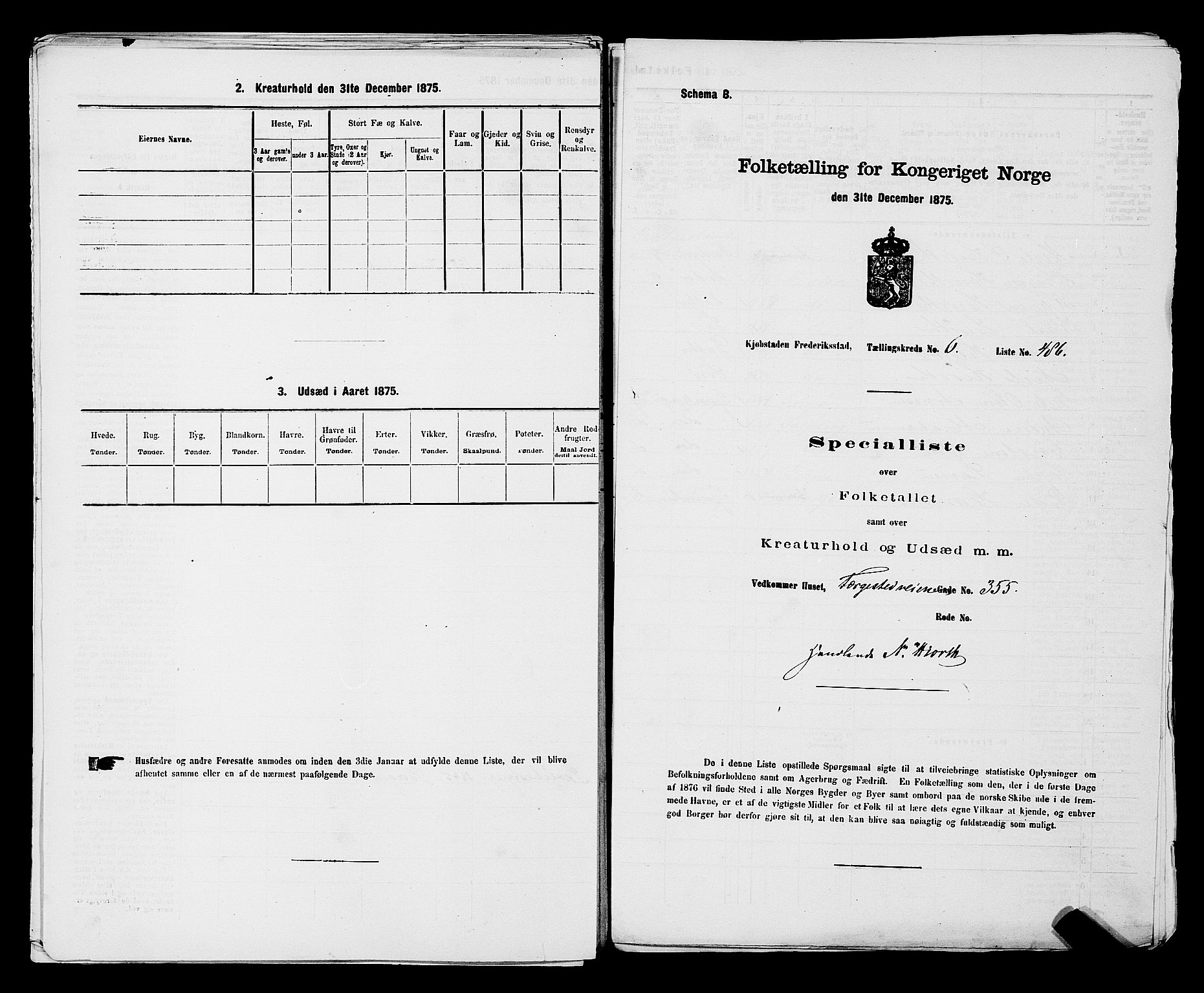 RA, Folketelling 1875 for 0103B Fredrikstad prestegjeld, Fredrikstad kjøpstad, 1875, s. 1128