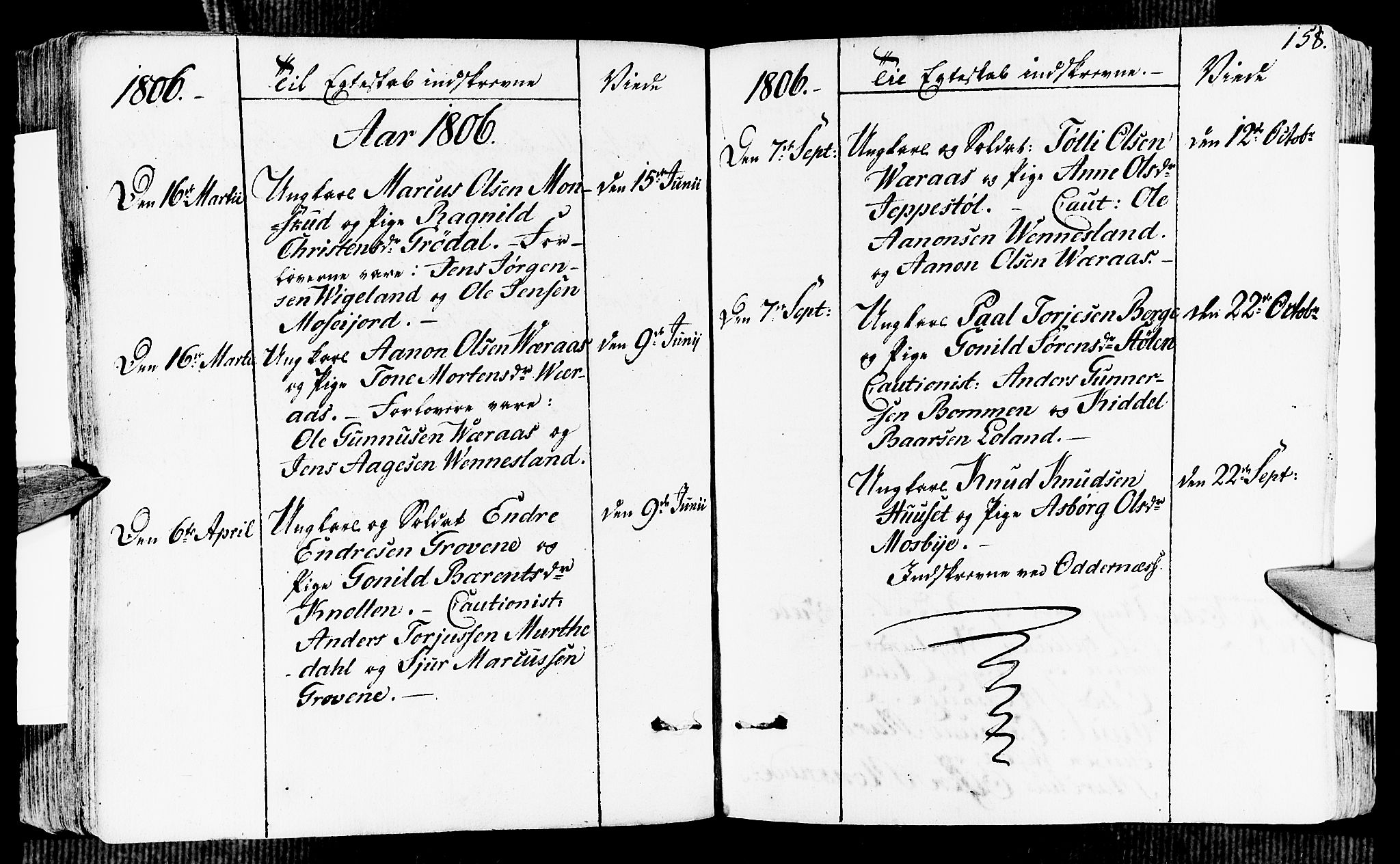 Vennesla sokneprestkontor, AV/SAK-1111-0045/Fa/Fab/L0002: Ministerialbok nr. A 2, 1794-1834, s. 158