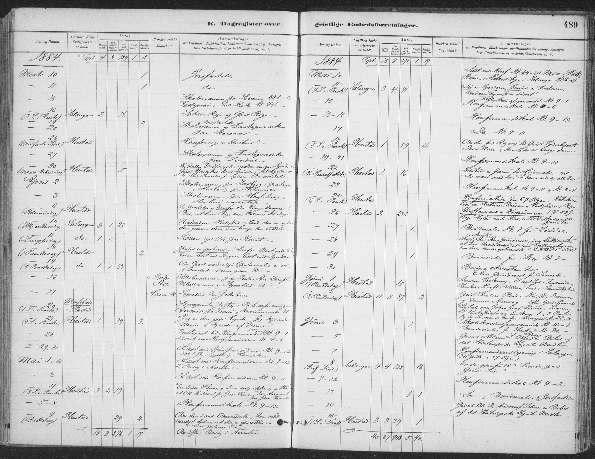 Ibestad sokneprestembete, AV/SATØ-S-0077/H/Ha/Haa/L0011kirke: Ministerialbok nr. 11, 1880-1889, s. 489